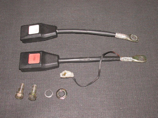 84 85 Mazda RX7 OEM Front Seat Belt Buckle Receiver - Set