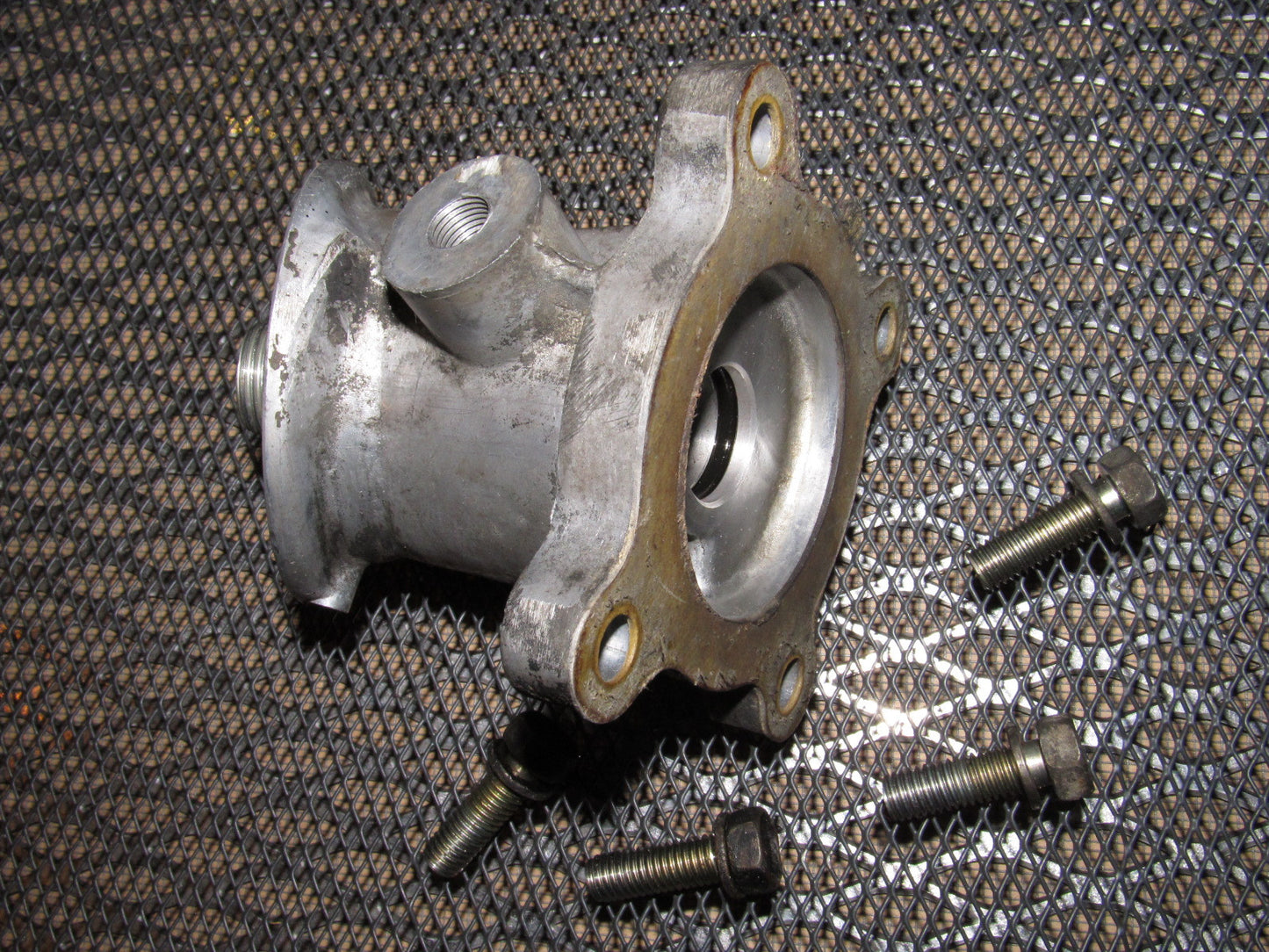 89 90 Nissan 240SX OEM Engine Oil Filter Block Adapter