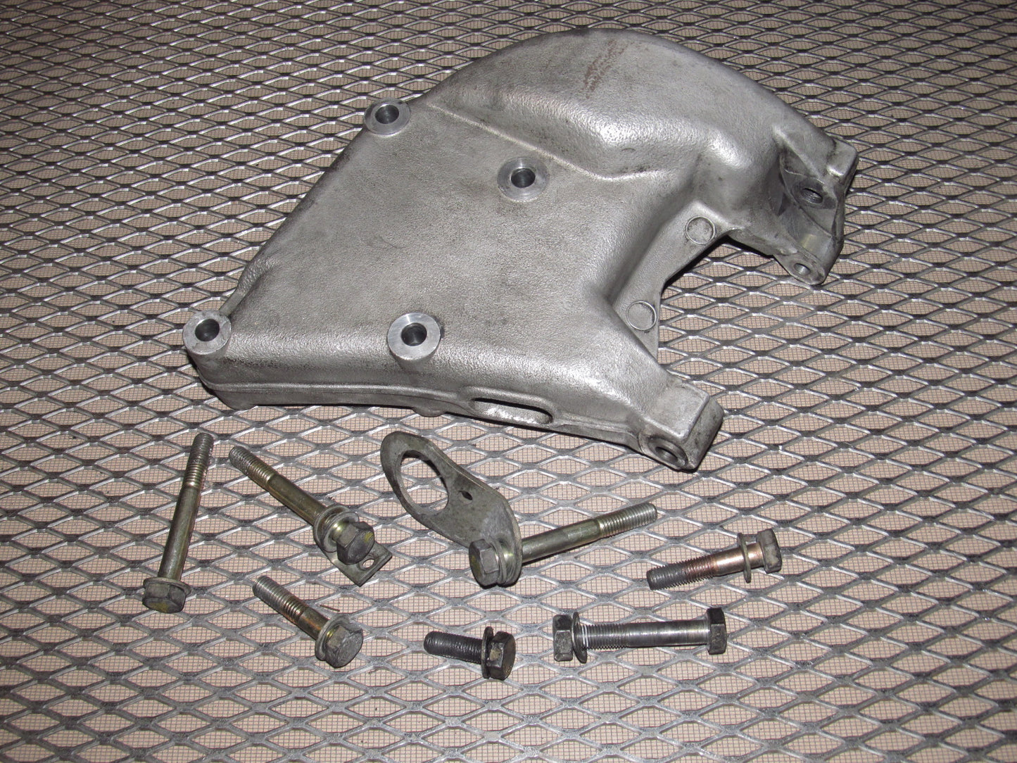 83-85 Porsche 944 OEM A/C Compressor & Alternator Mounting Bracket