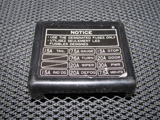 91 92 93 94 95 Toyota MR2 OEM Interior Fuse Box Cover