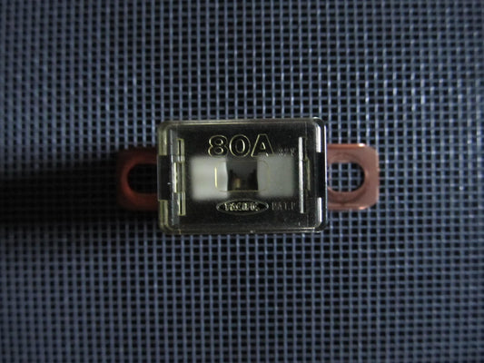 Universal 80A Pal Fuse - Black - 3/4 inch Bent