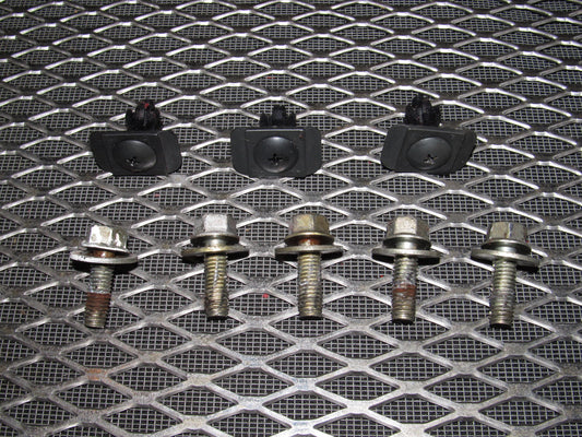 86 87 88 Mazda RX7 OEM Front Bumper Reinforcement Bar Bolt & Tab