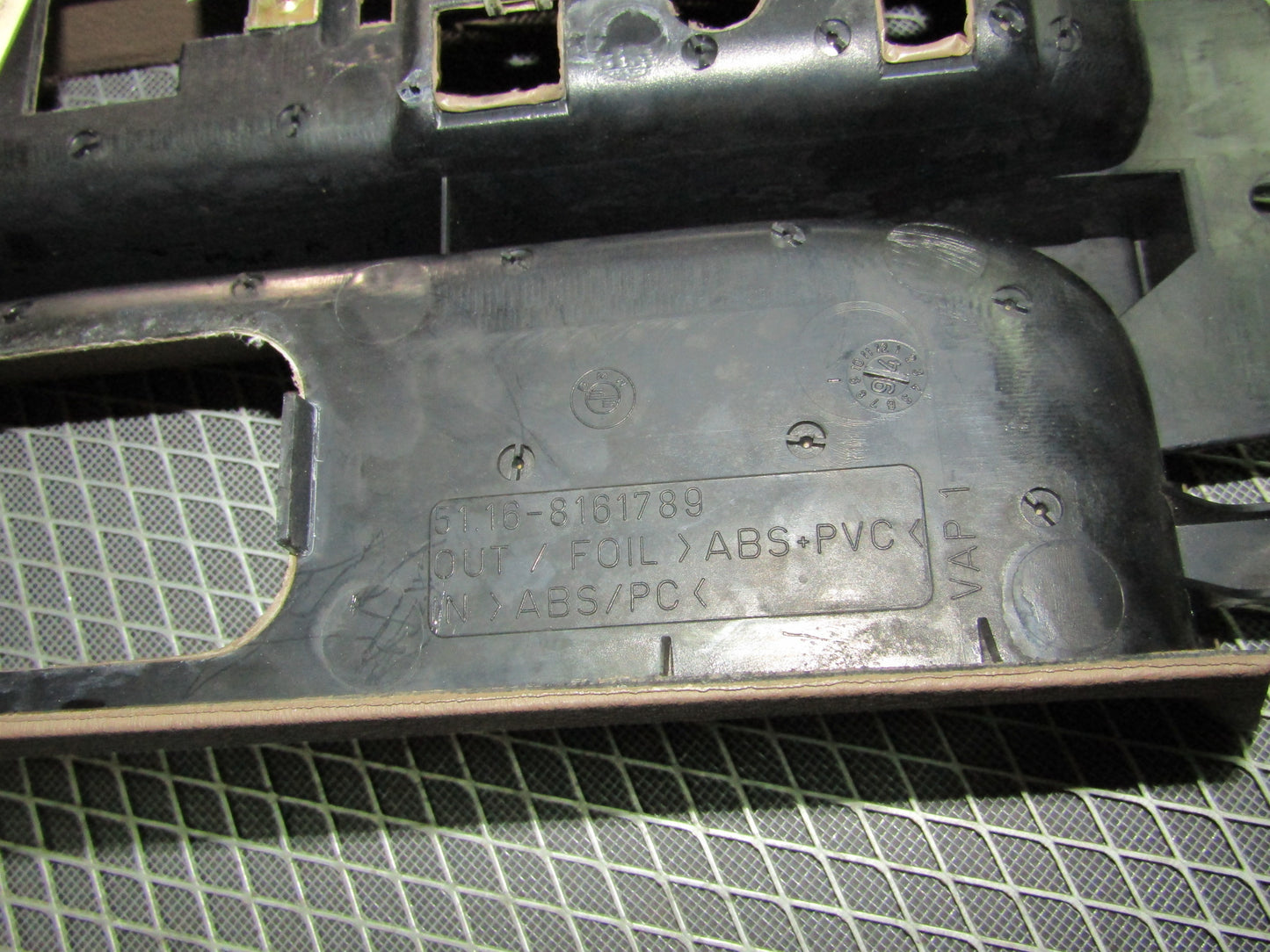 92 93 94 95 BMW 325 Sedan OEM Console Parking Brake Handle Panel Cover