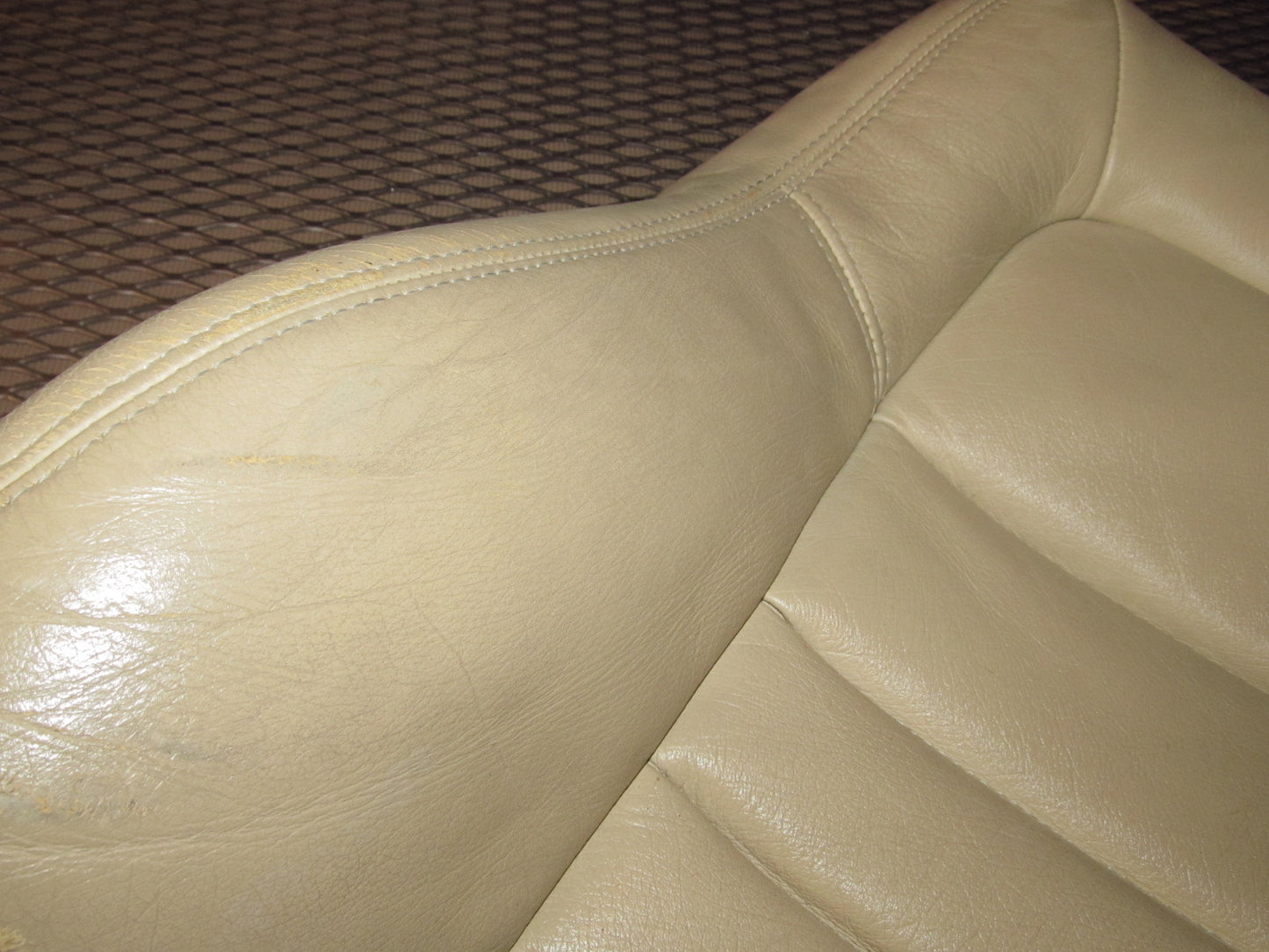 94 95 96 97 Mitsubishi 3000GT OEM Front Seat Back Leather Cover Skin - Right