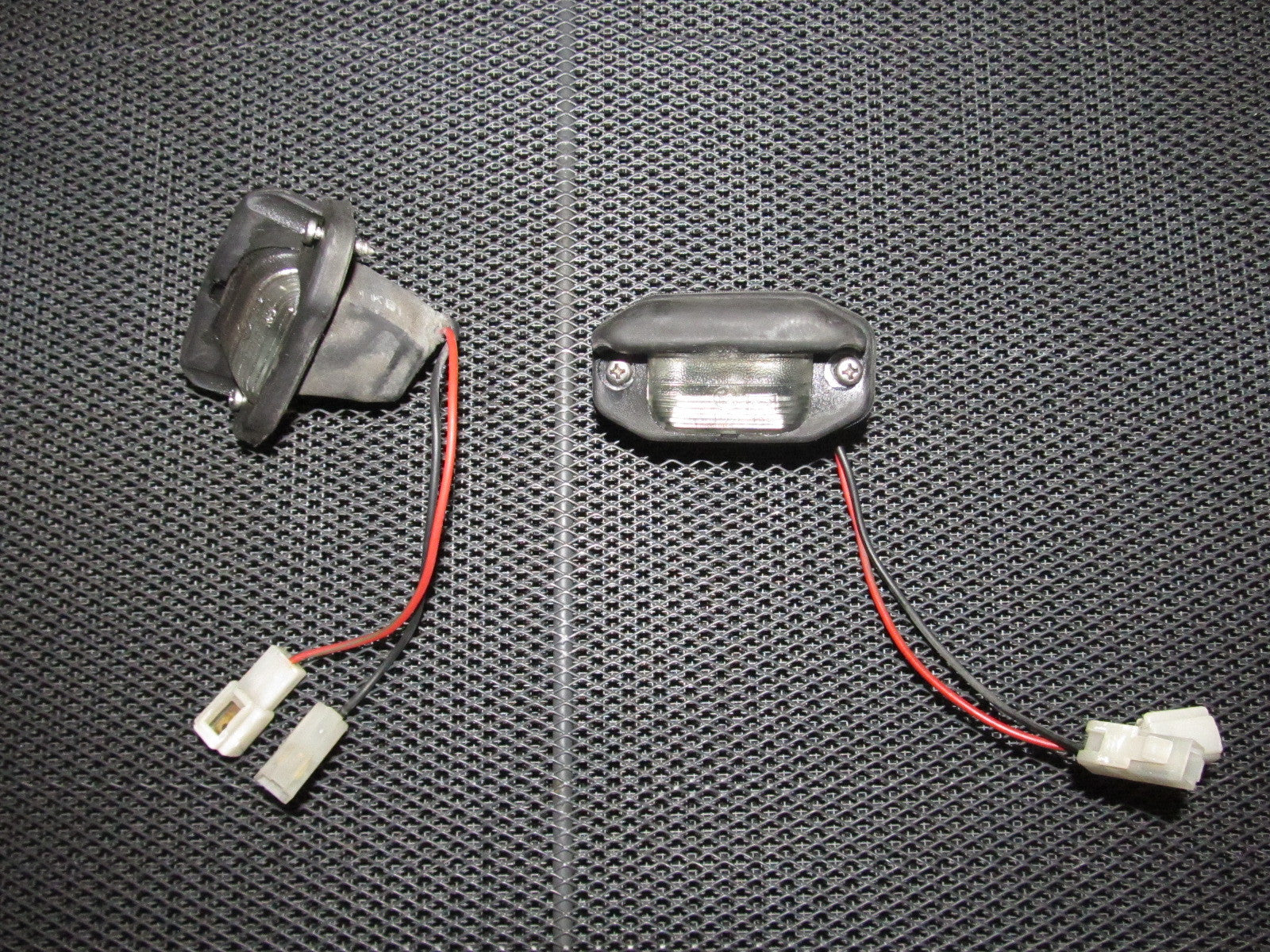 84 85 Mazda RX7 OEM Rear License Plate Light Lamp - Set