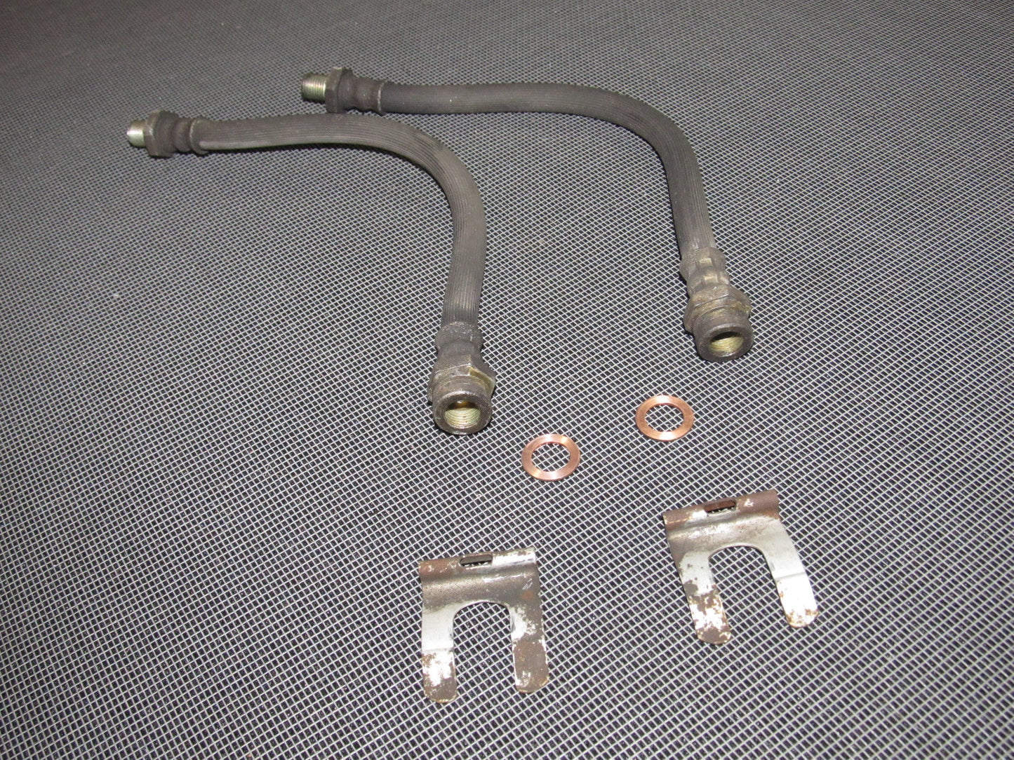 84 85 Mazda RX7 OEM 13B Rear Brake Hose - Set