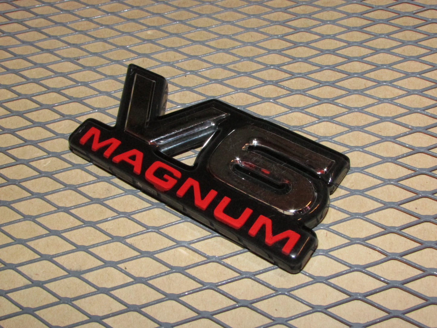 94 95 96 97 98 99 00 01 Dodge Ram OEM Front Door V6 Magnum Emblem Badge