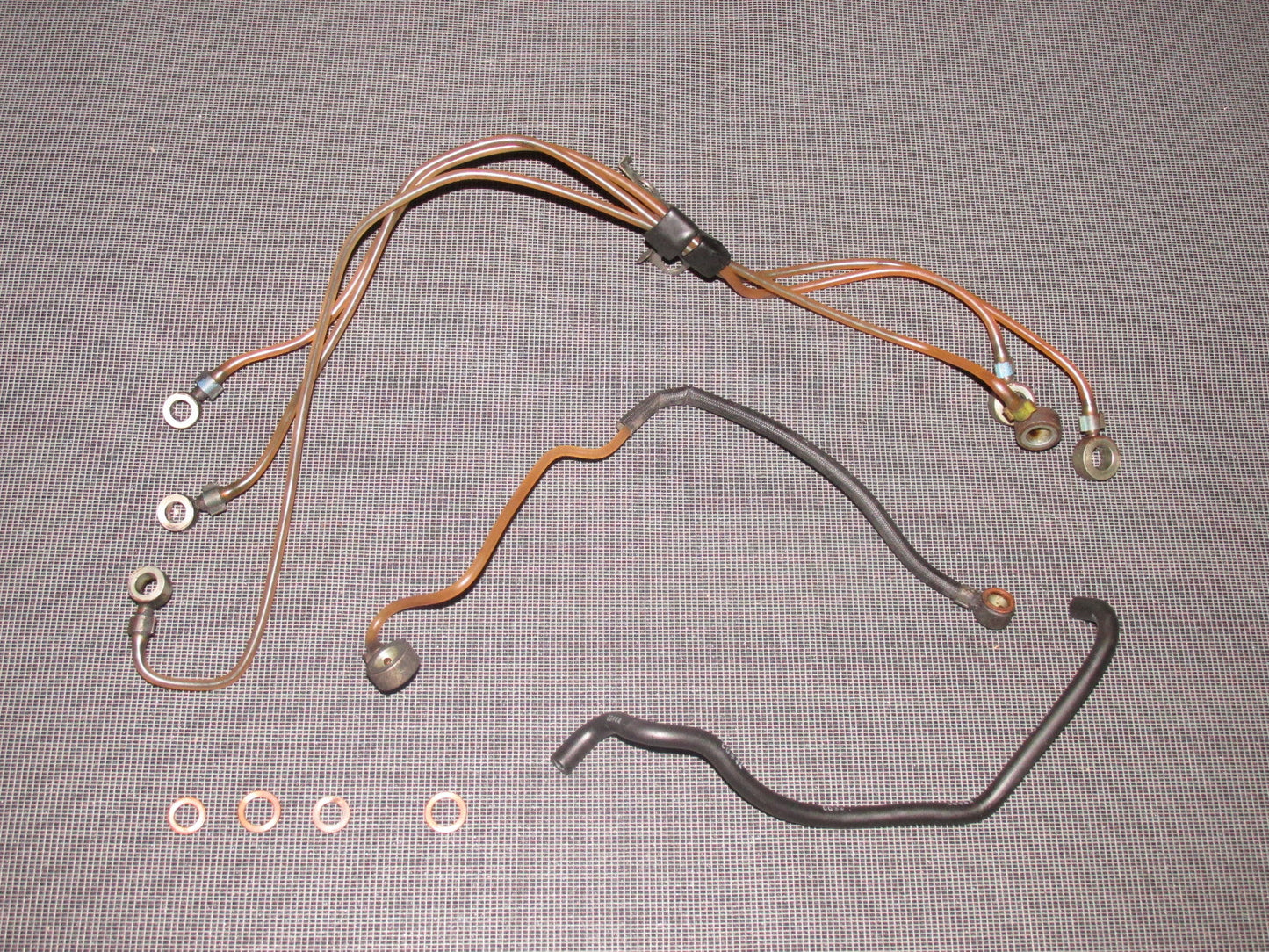 84 85 Mazda RX7 OEM 13B Metering Oil Pump Oil Line - Set