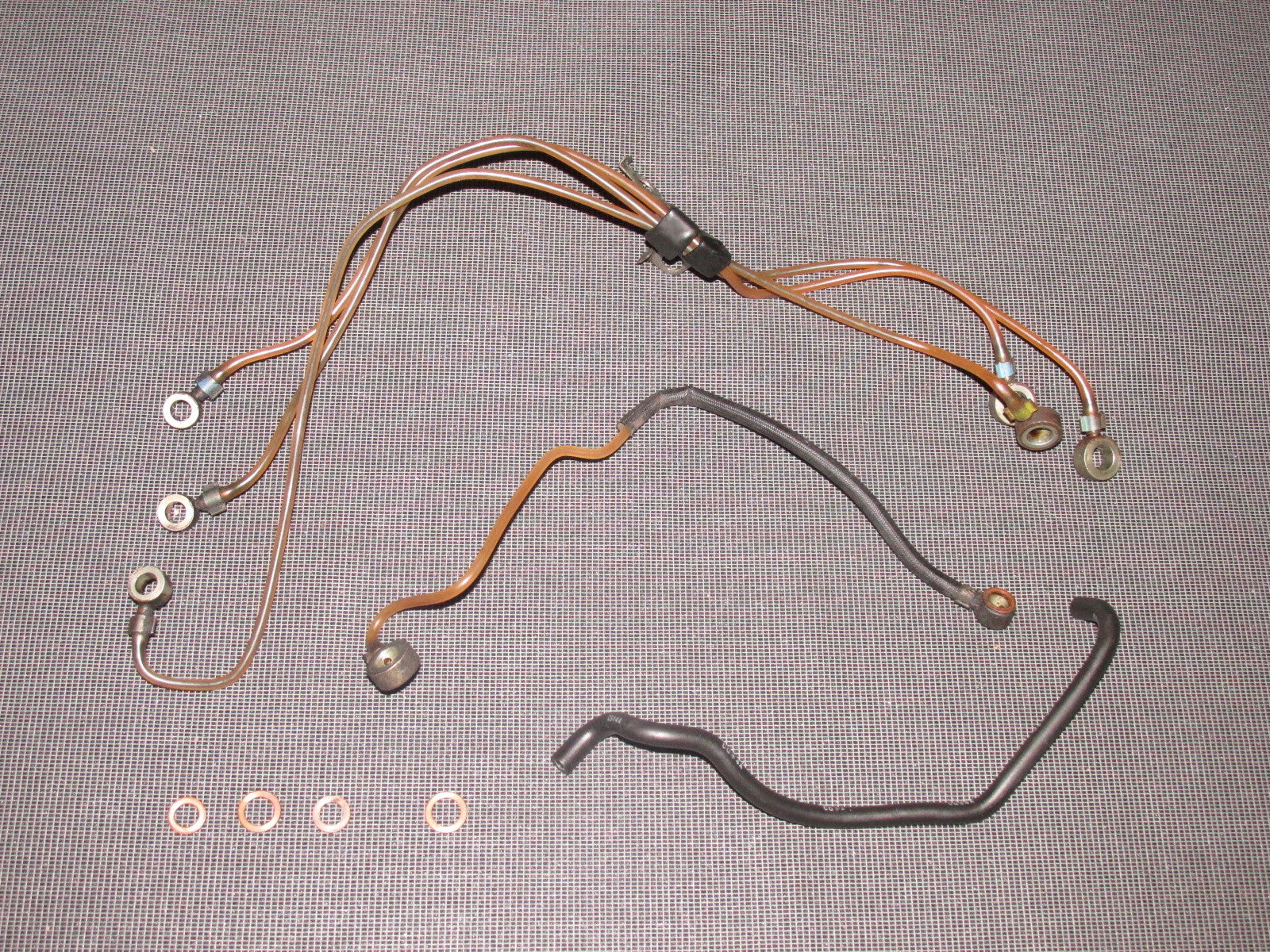 84 85 Mazda RX7 OEM 13B Metering Oil Pump Oil Line - Set