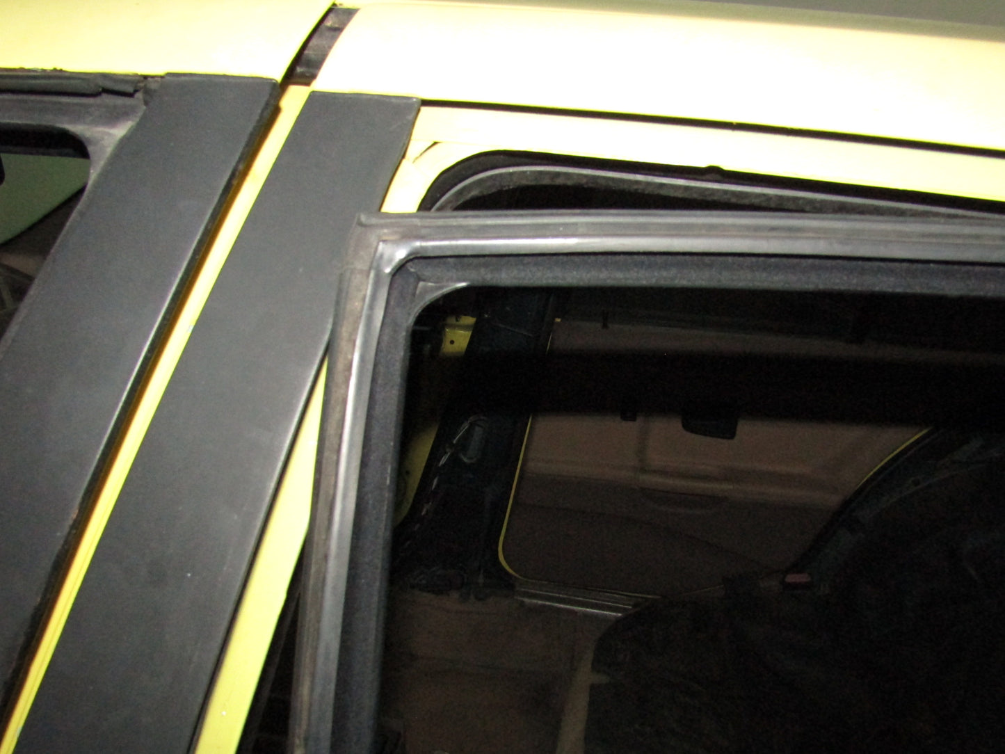 1992-1995 BMW 325 Sedan OEM Door Window Weather Stripping - Rear Left