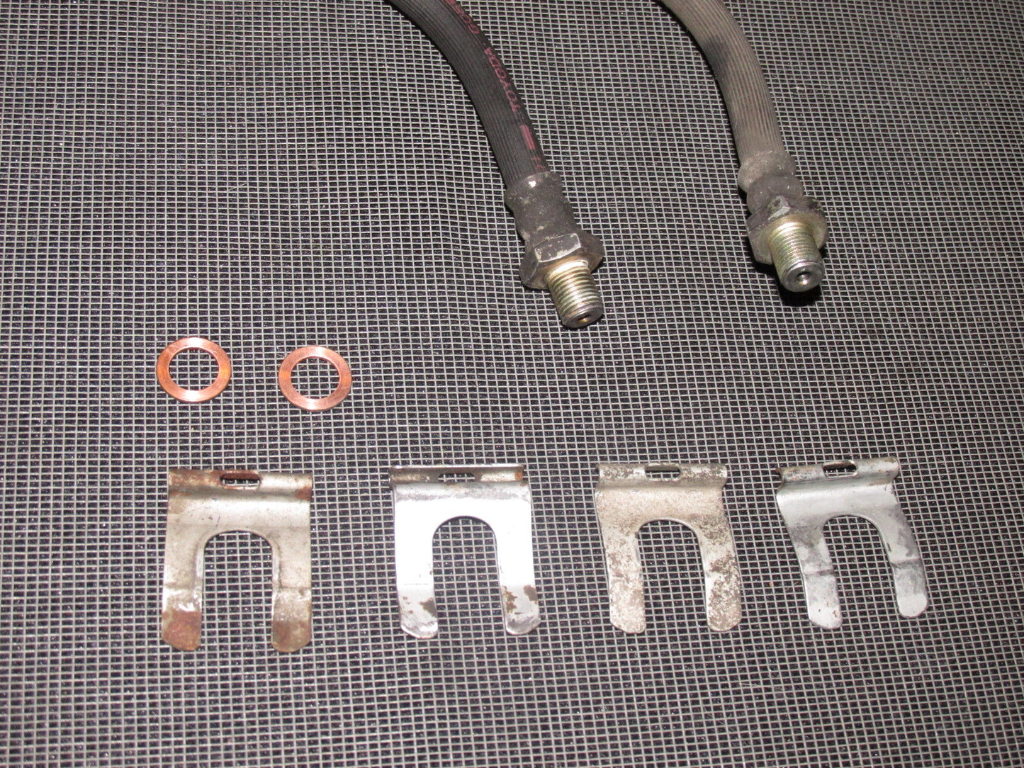 84 85 Mazda RX7 OEM 13B Front Brake Hose - Set