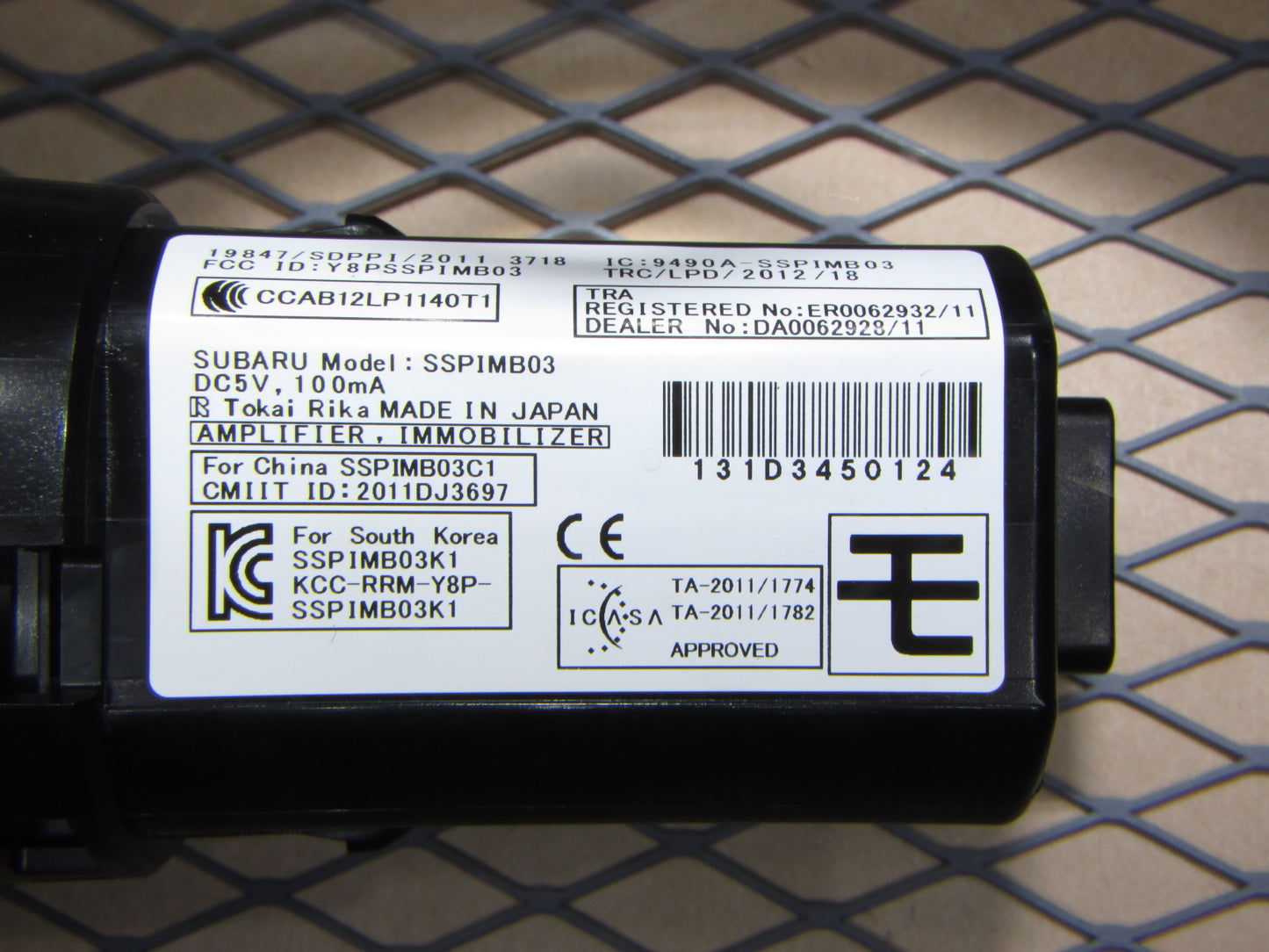 13 14 15 16 Subaru BRZ OEM Engine Start Stop Switch Button