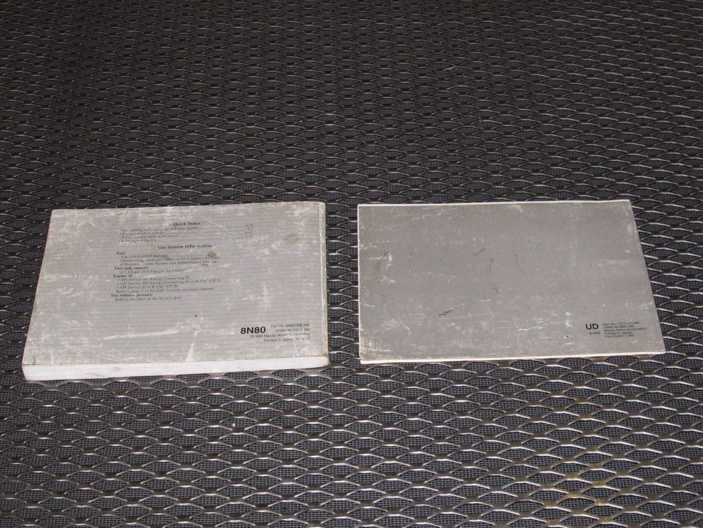 99 Mazda Miata OEM Factory Manual 10th Anniversary