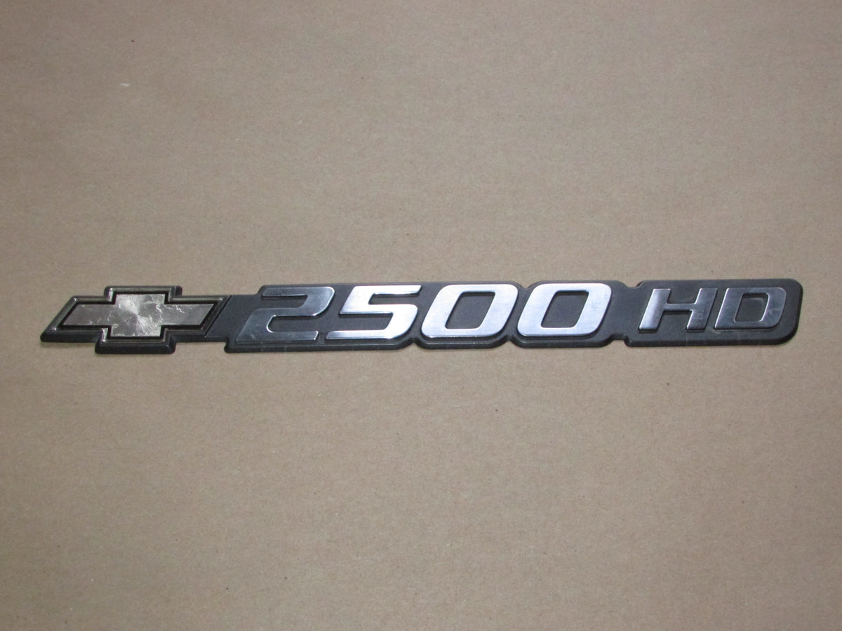 Gloss Chrome Door Emblems For Silverado 2500 HD & Sierra 2500HD – Side Letter Badges