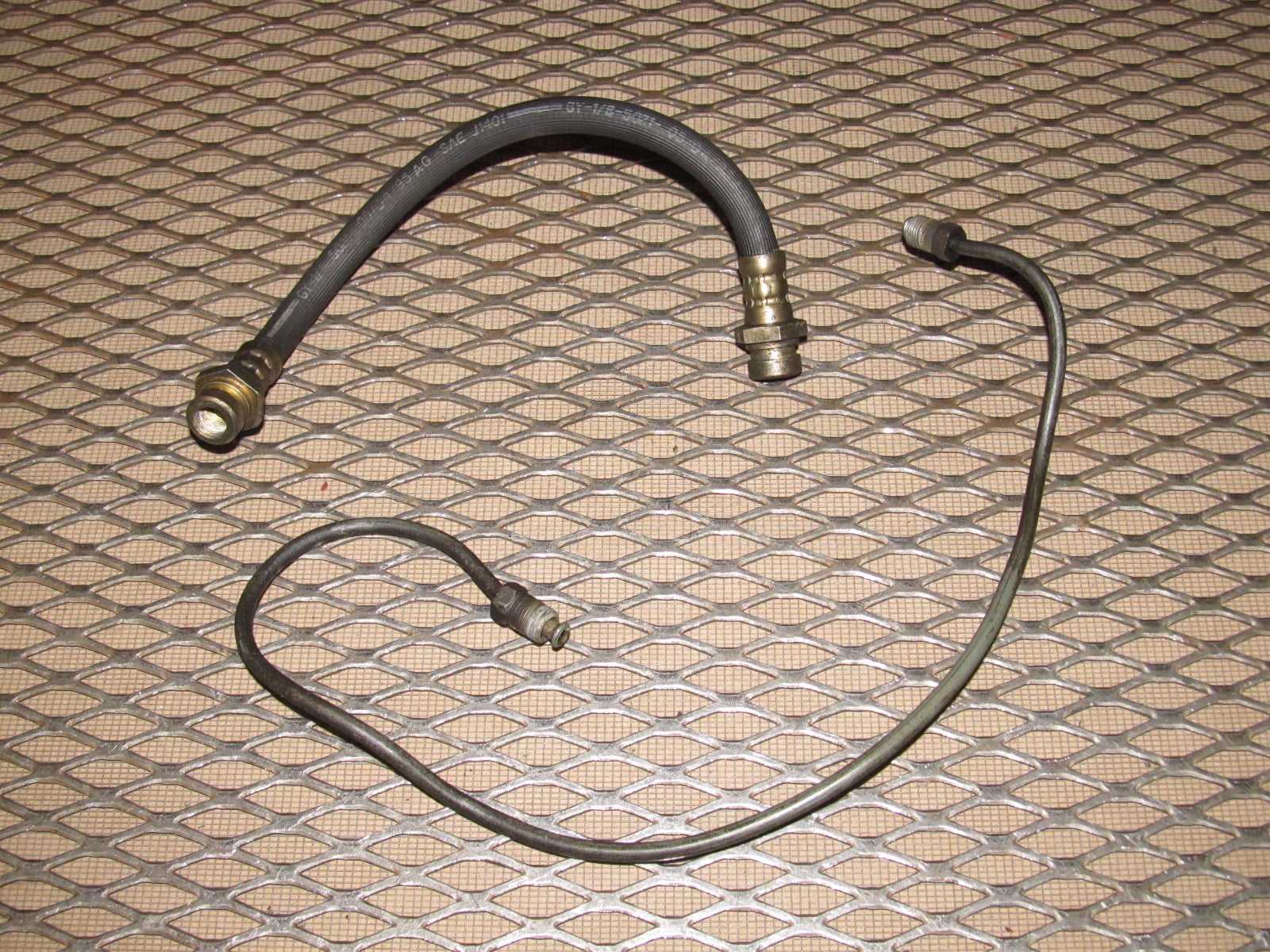 72 73 Datsun 240z OEM Rear Brake Hose & Line - Left