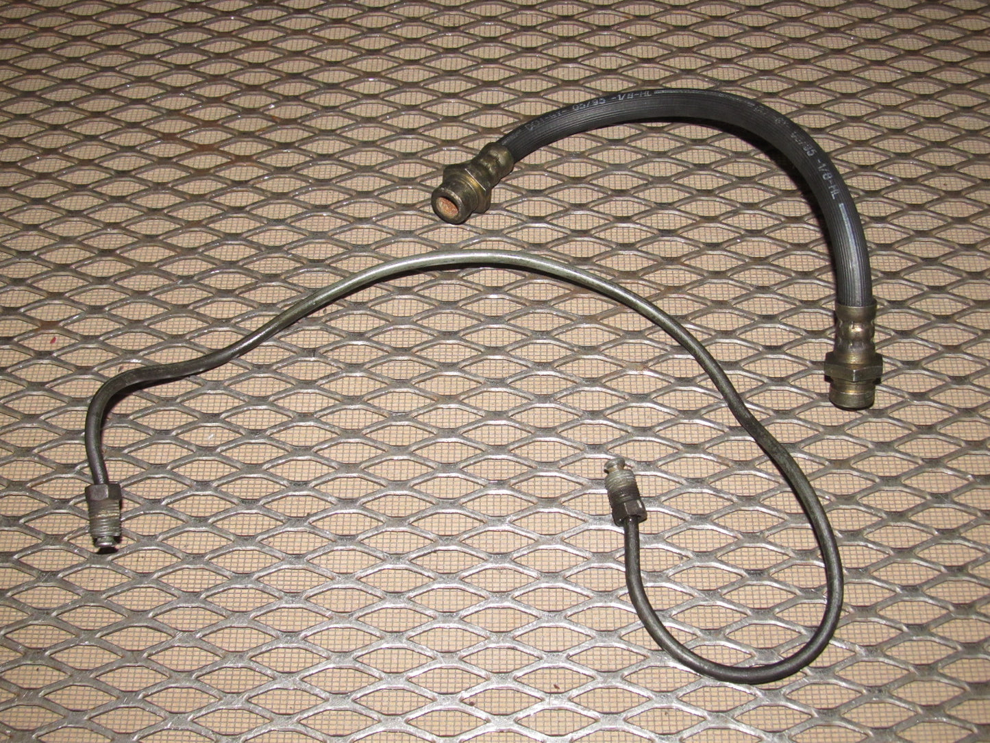72 73 Datsun 240z OEM Rear Brake Hose & Line - Left