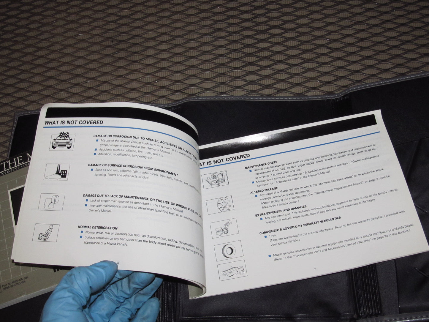 1989 Mazda RX7 OEM Owners Manual