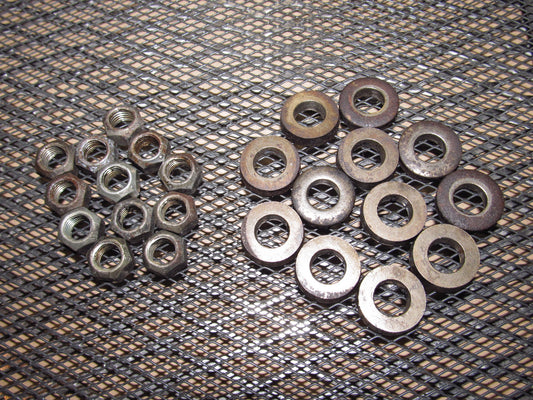 90-96 Nissan 300zx OEM Exhaust Manifold Mounting Nuts & Washers - Set