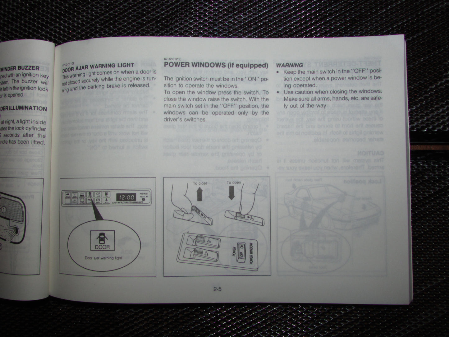 Mazda RX7 (1987) Owners Manual