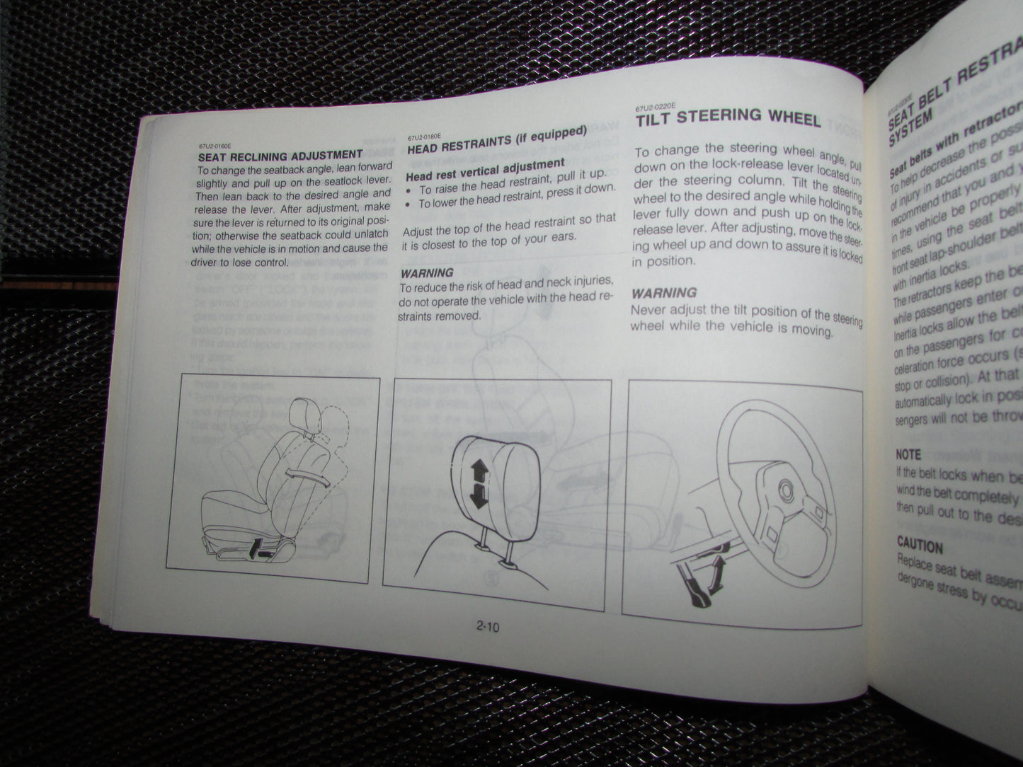 Mazda RX7 (1987) Owners Manual