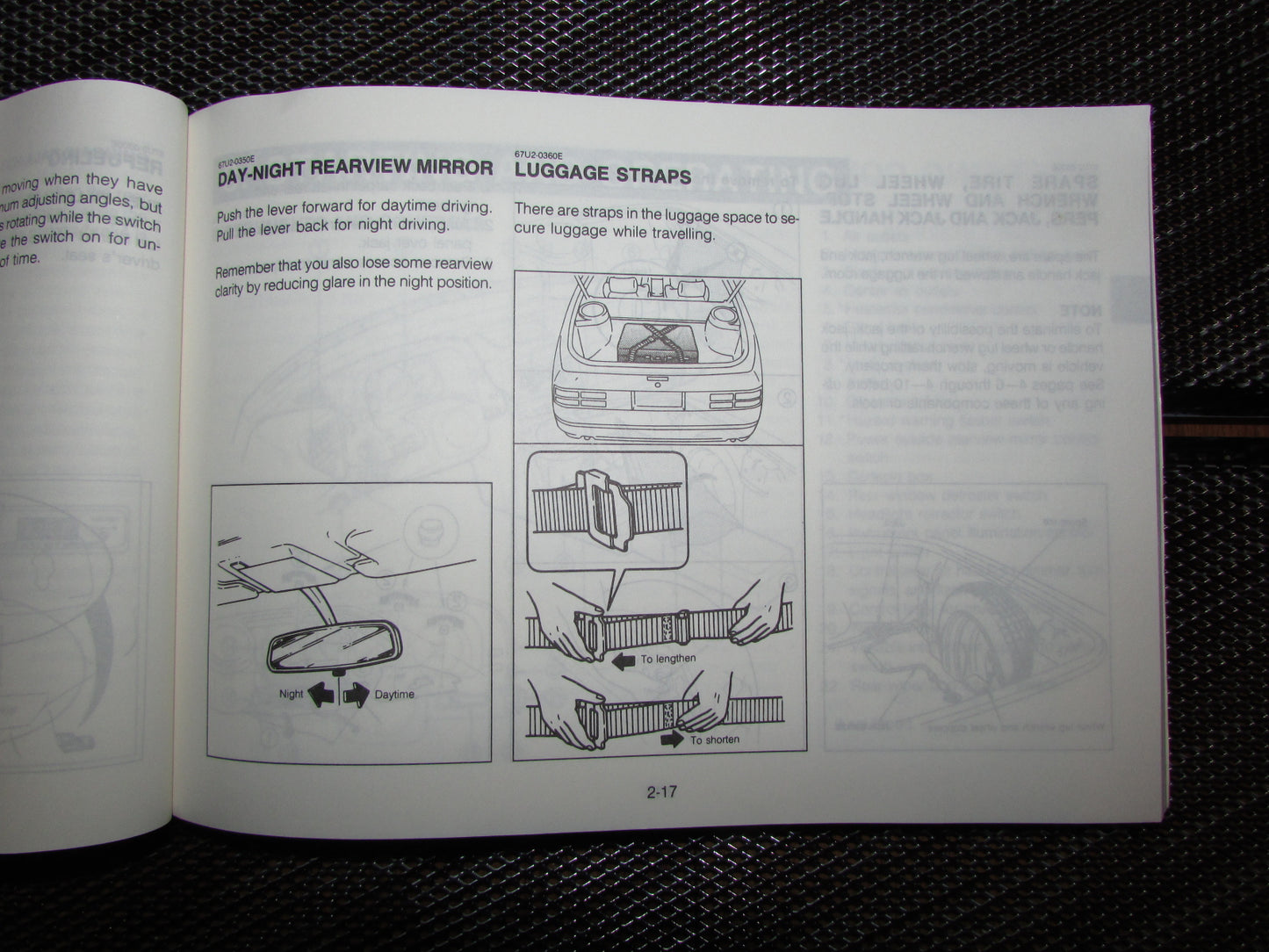 Mazda RX7 (1987) Owners Manual