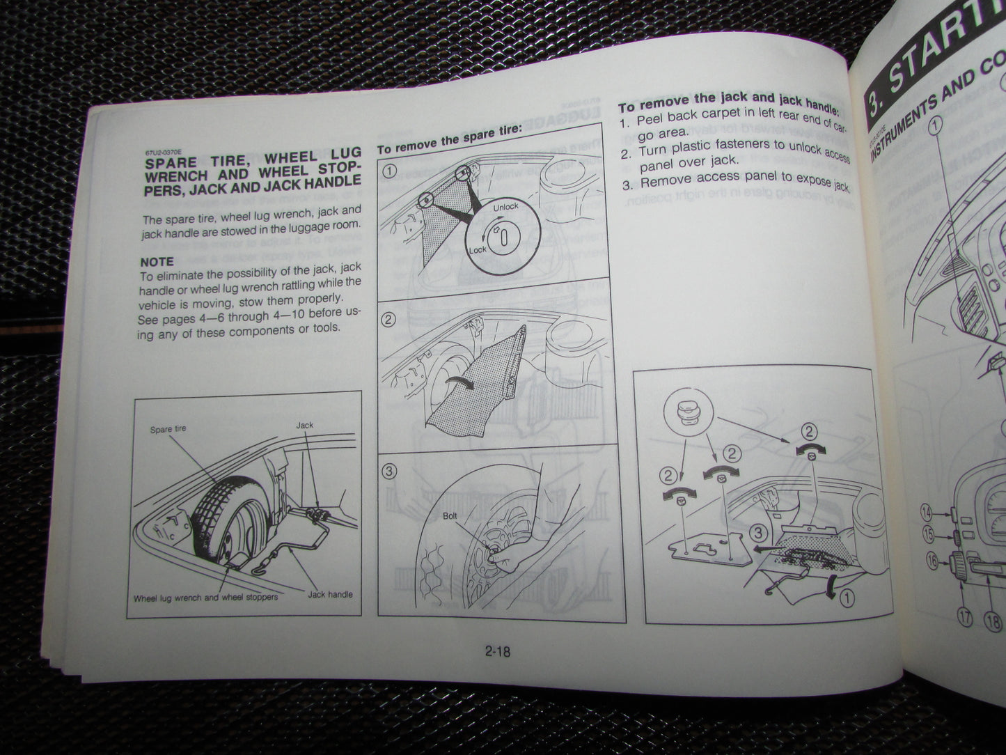Mazda RX7 (1987) Owners Manual