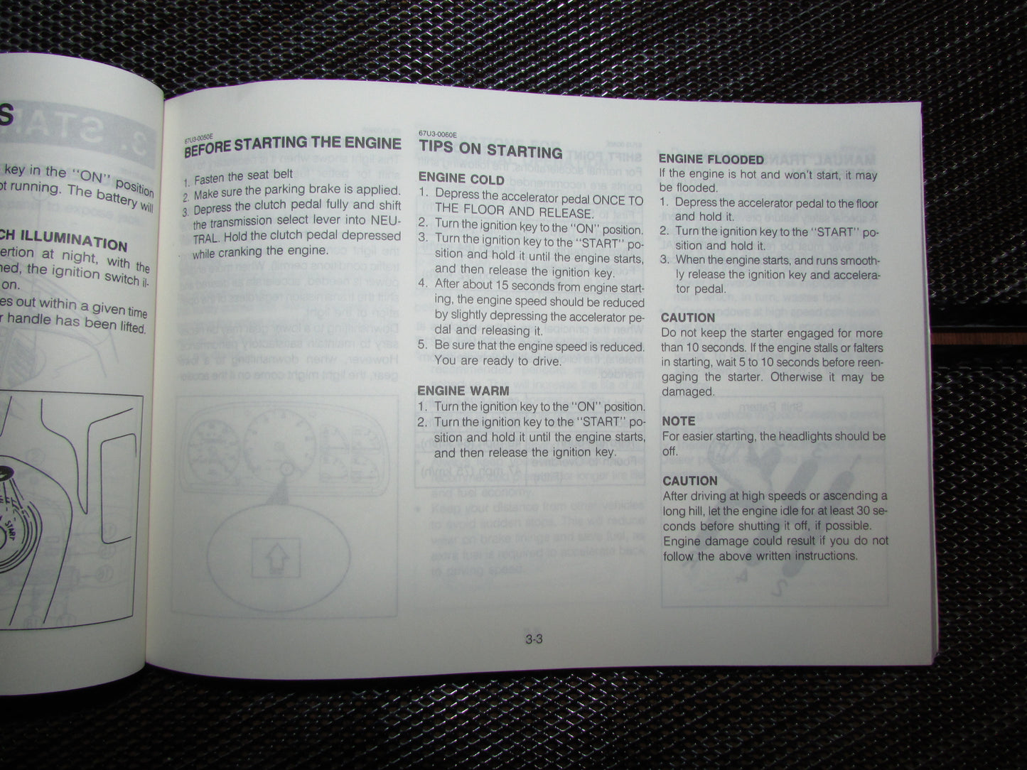 Mazda RX7 (1987) Owners Manual