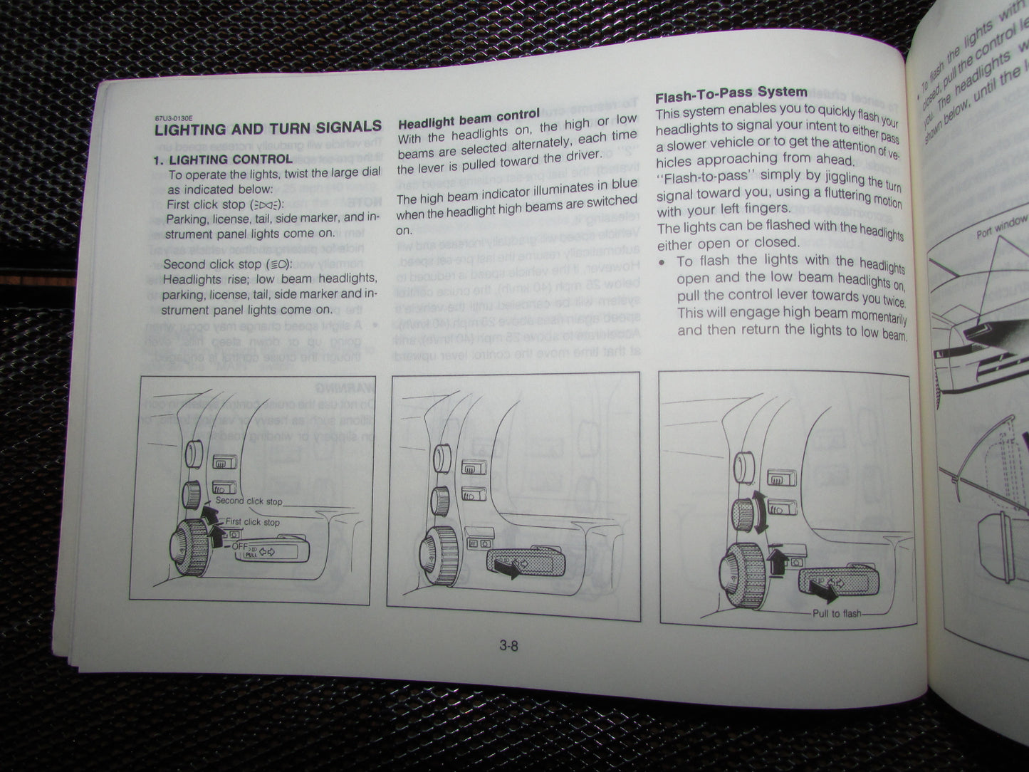 Mazda RX7 (1987) Owners Manual