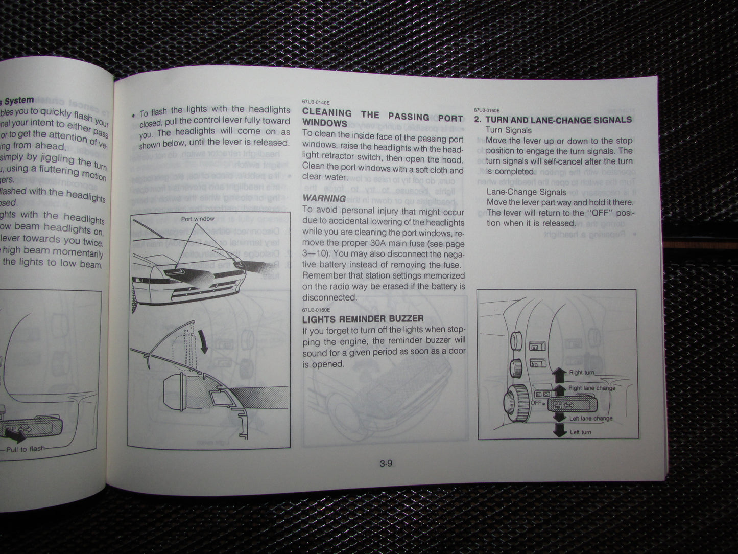 Mazda RX7 (1987) Owners Manual