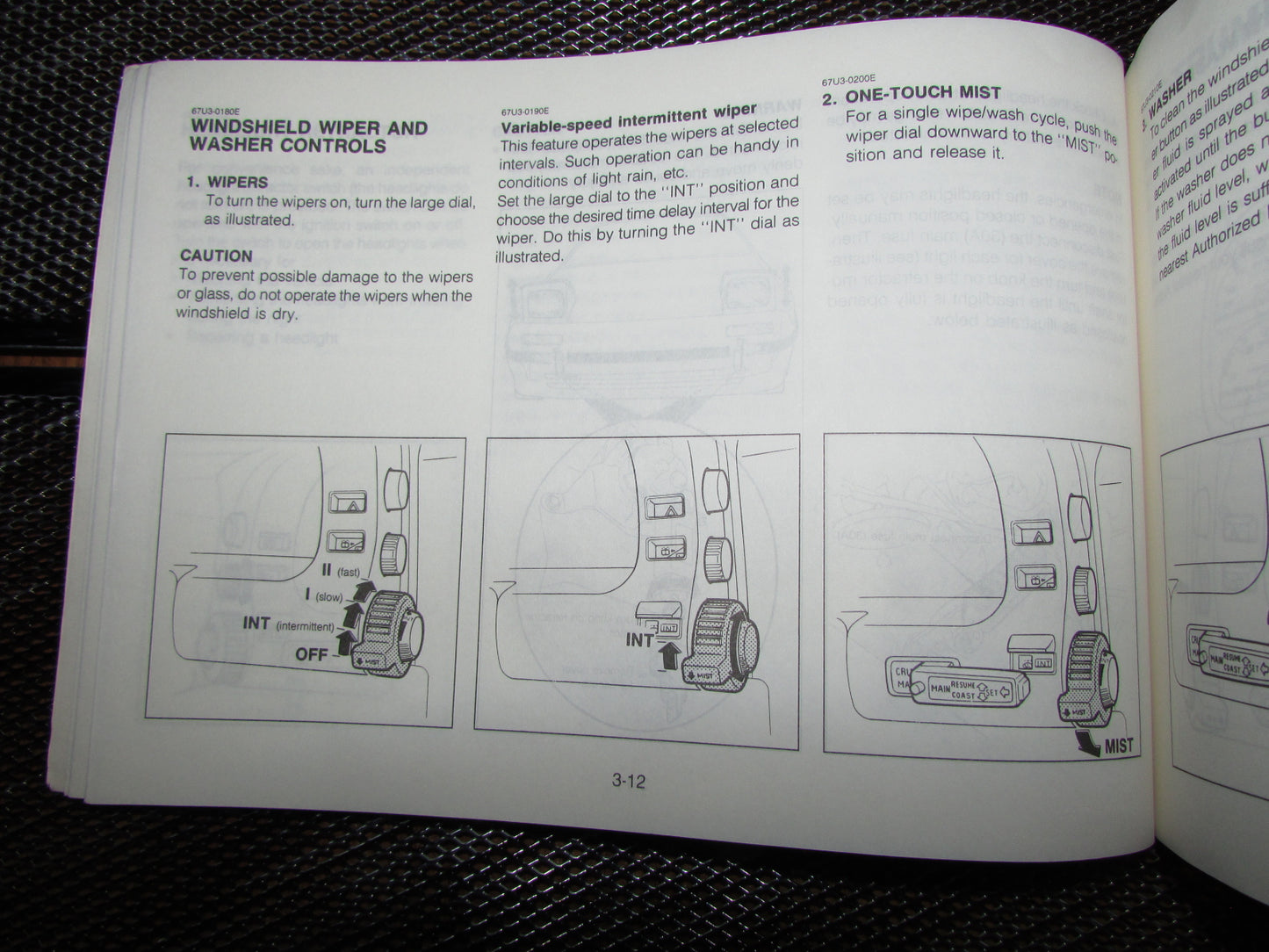 Mazda RX7 (1987) Owners Manual