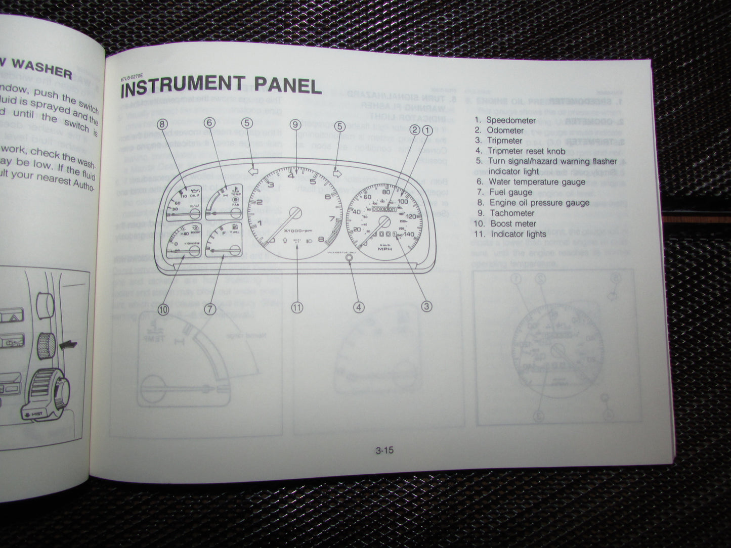 Mazda RX7 (1987) Owners Manual