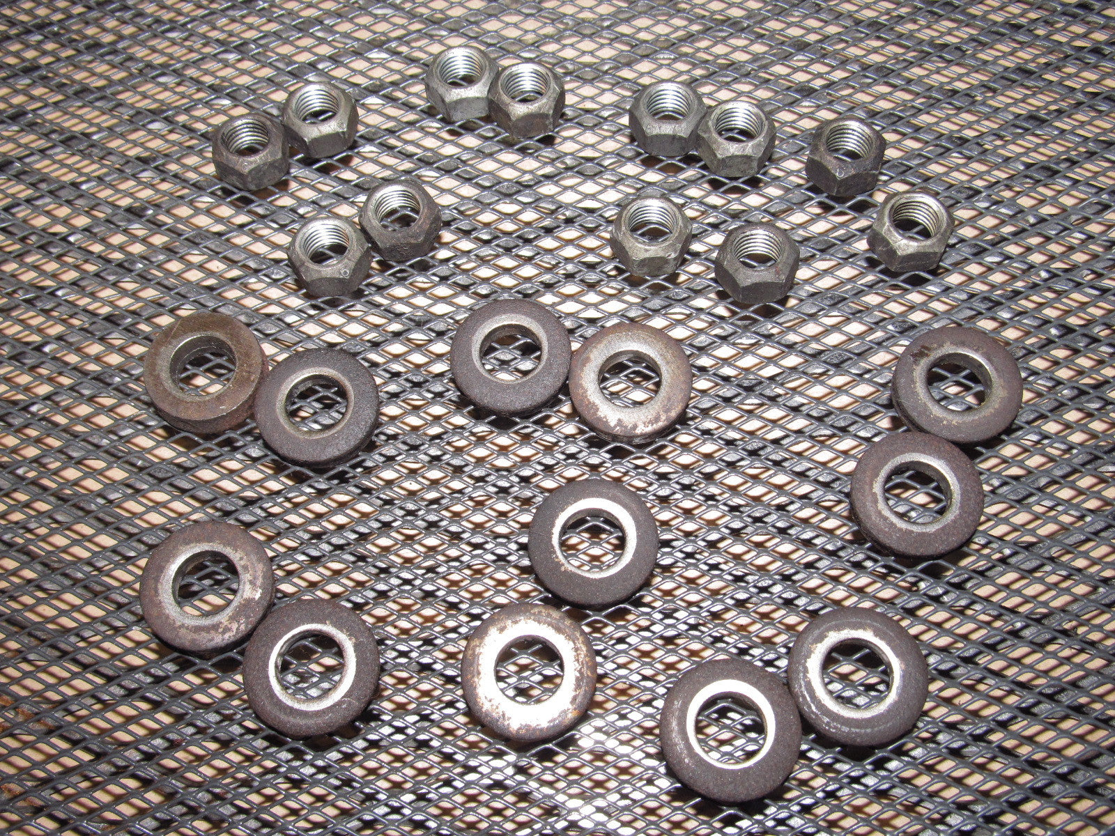 90-96 Nissan 300zx OEM Exhaust Manifold Mounting Nuts & Washers - Set