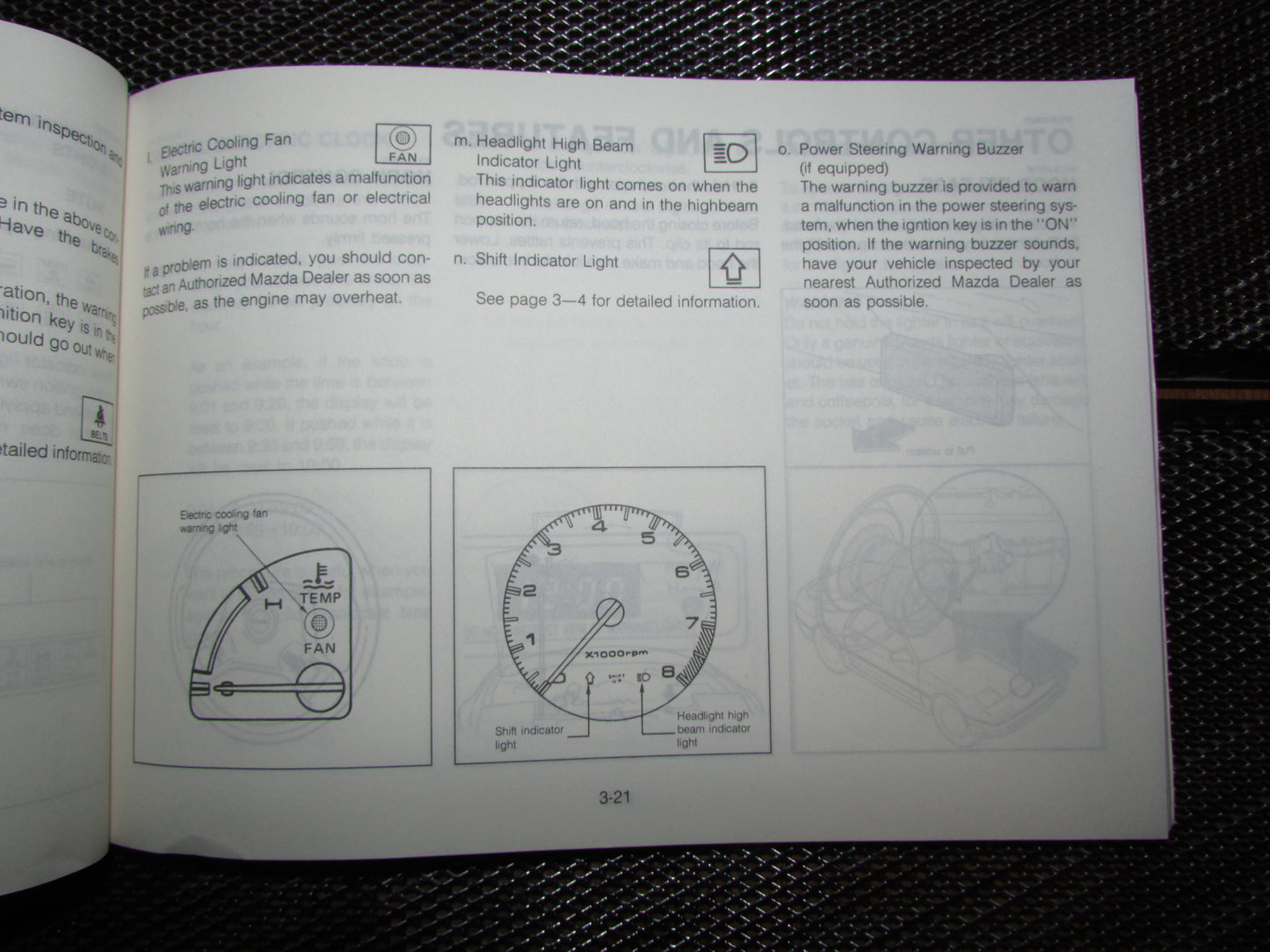 Mazda RX7 (1987) Owners Manual