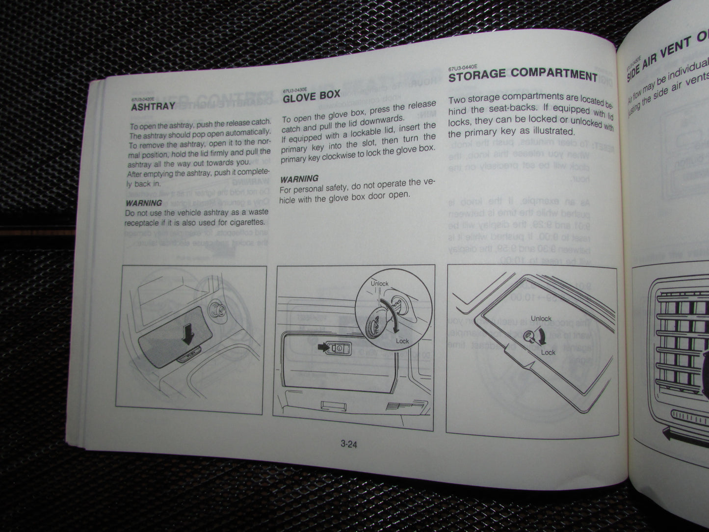 Mazda RX7 (1987) Owners Manual
