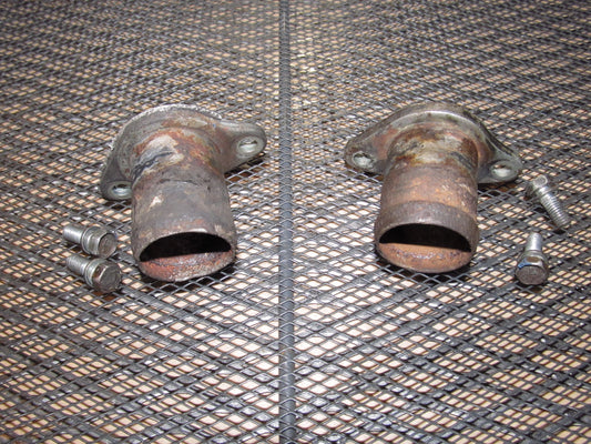 90-96 Nissan 300zx OEM Engine Cylinder Head Coolant Water Neck - Set