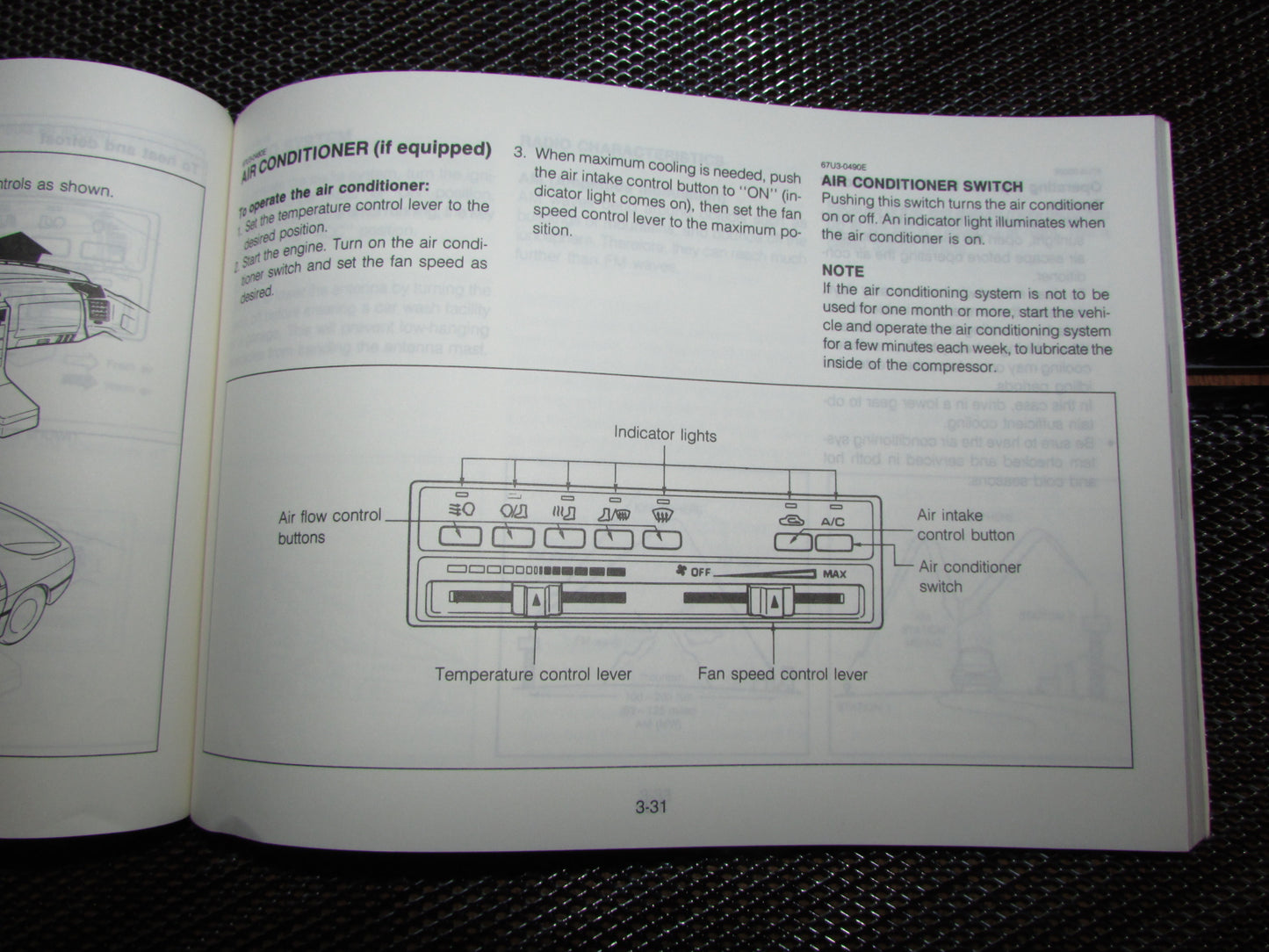 Mazda RX7 (1987) Owners Manual