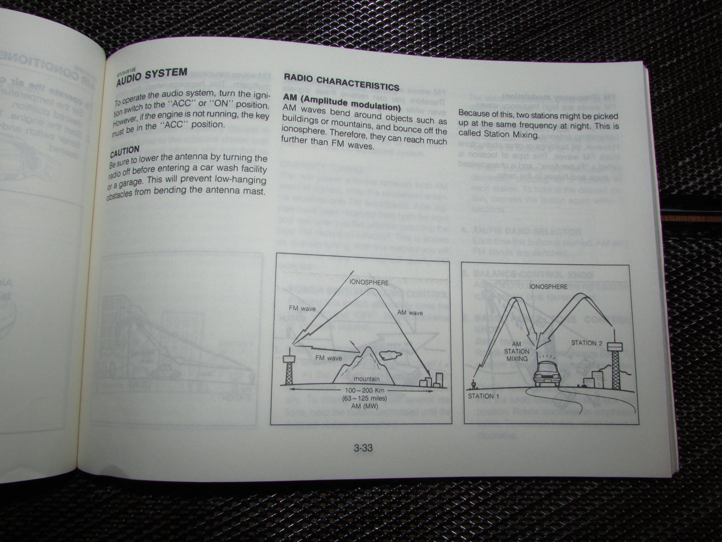 Mazda RX7 (1987) Owners Manual