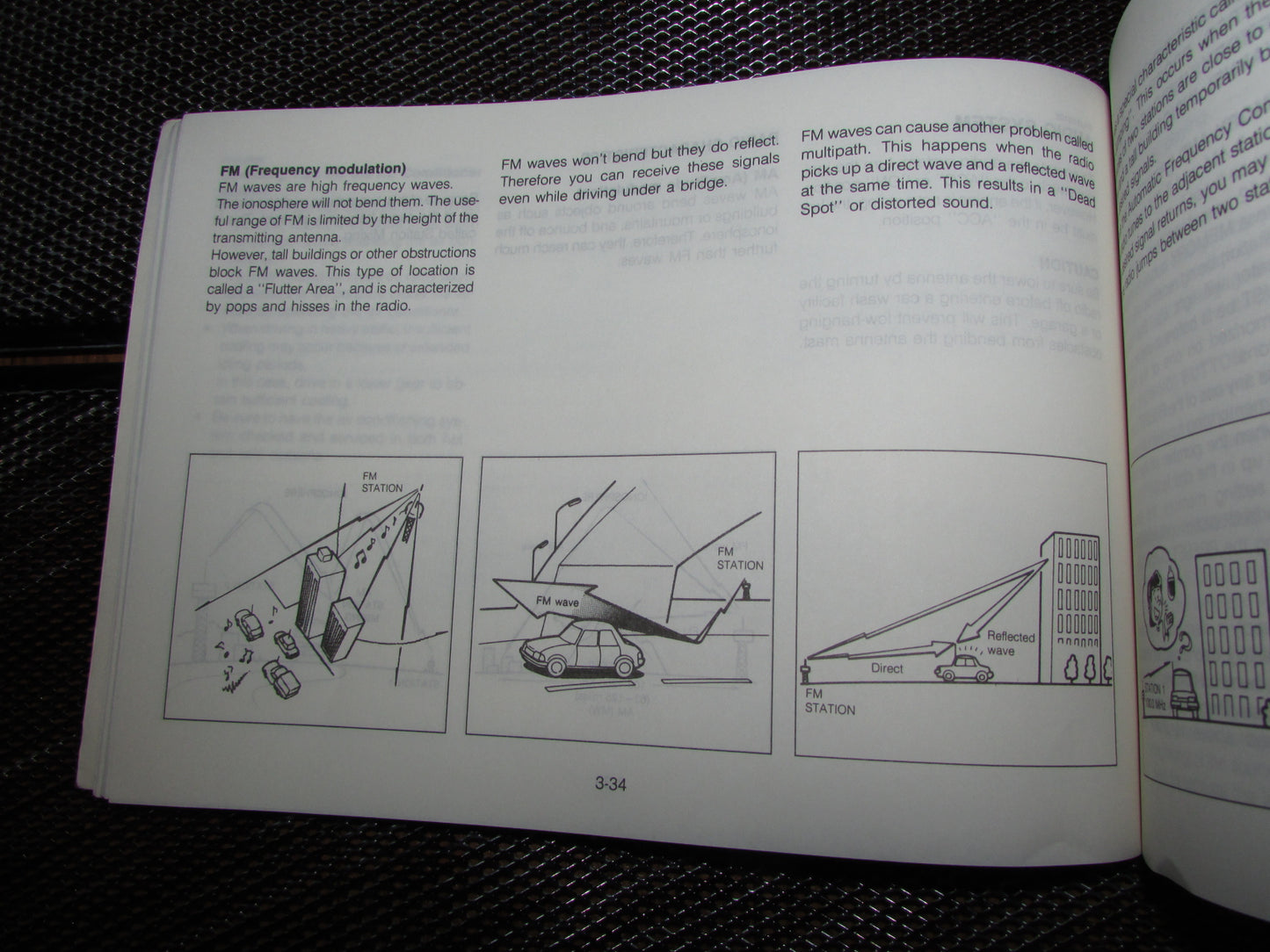 Mazda RX7 (1987) Owners Manual