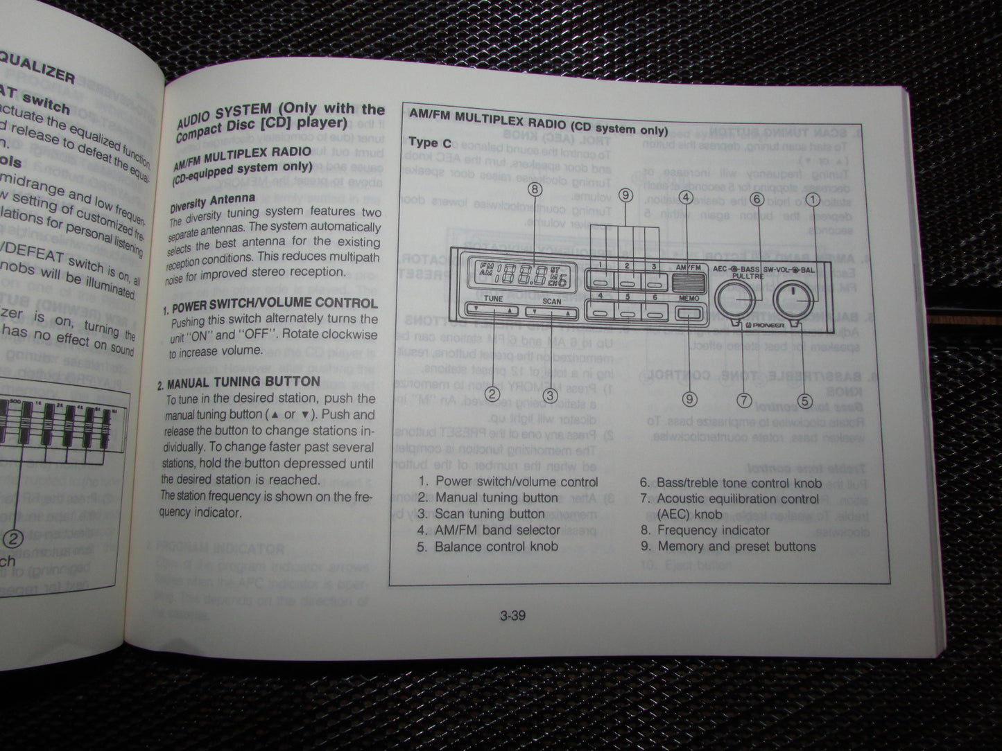 Mazda RX7 (1987) Owners Manual