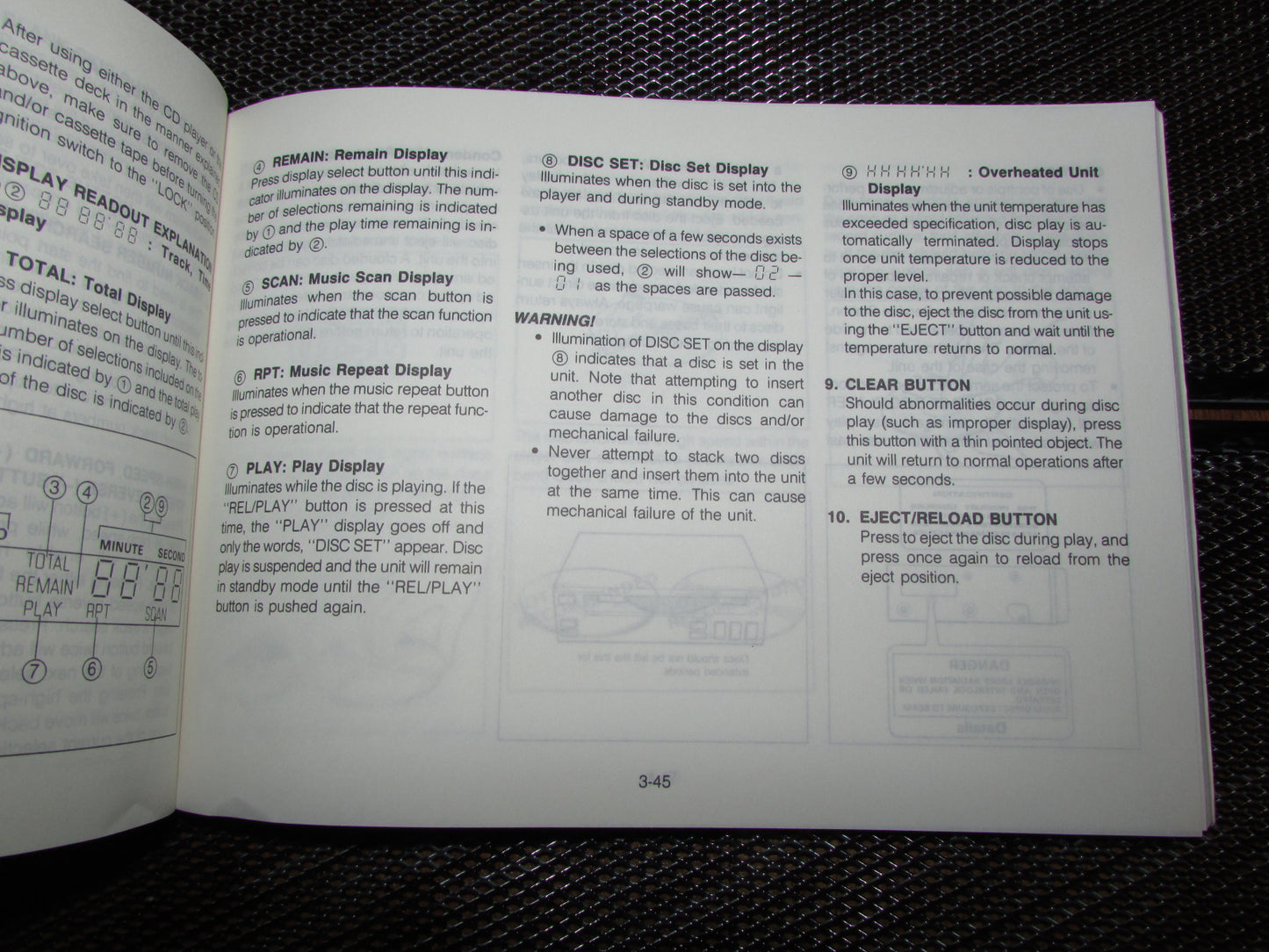 Mazda RX7 (1987) Owners Manual