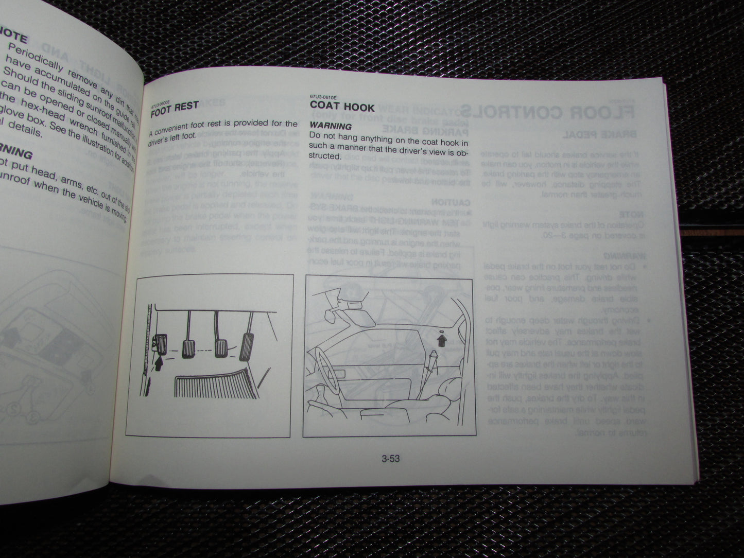 Mazda RX7 (1987) Owners Manual