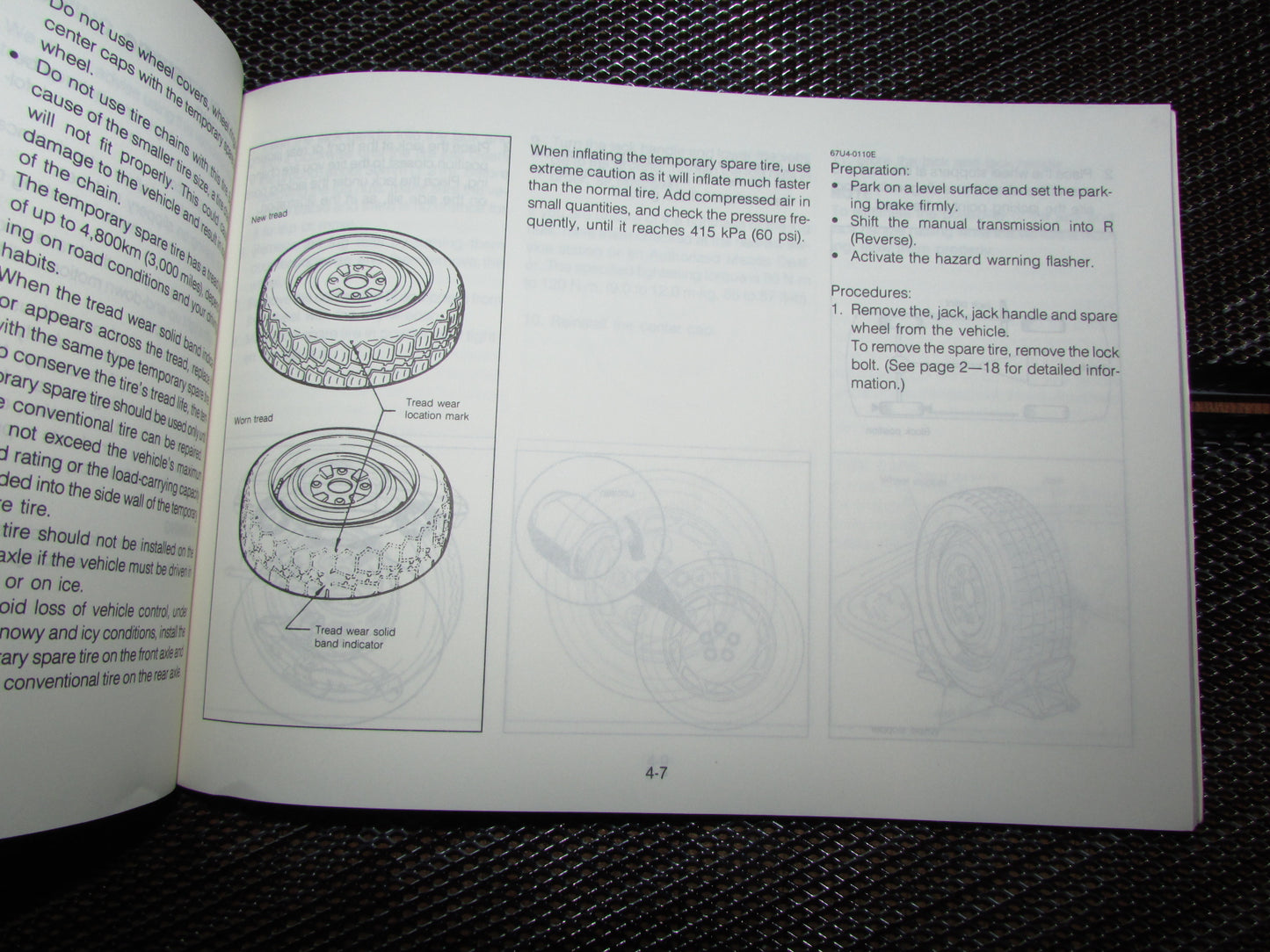 Mazda RX7 (1987) Owners Manual