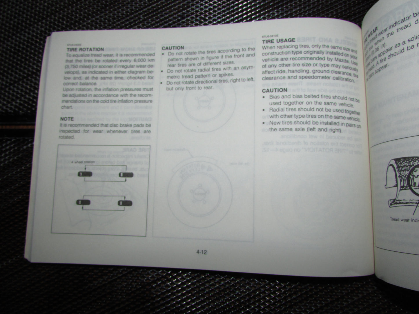 Mazda RX7 (1987) Owners Manual
