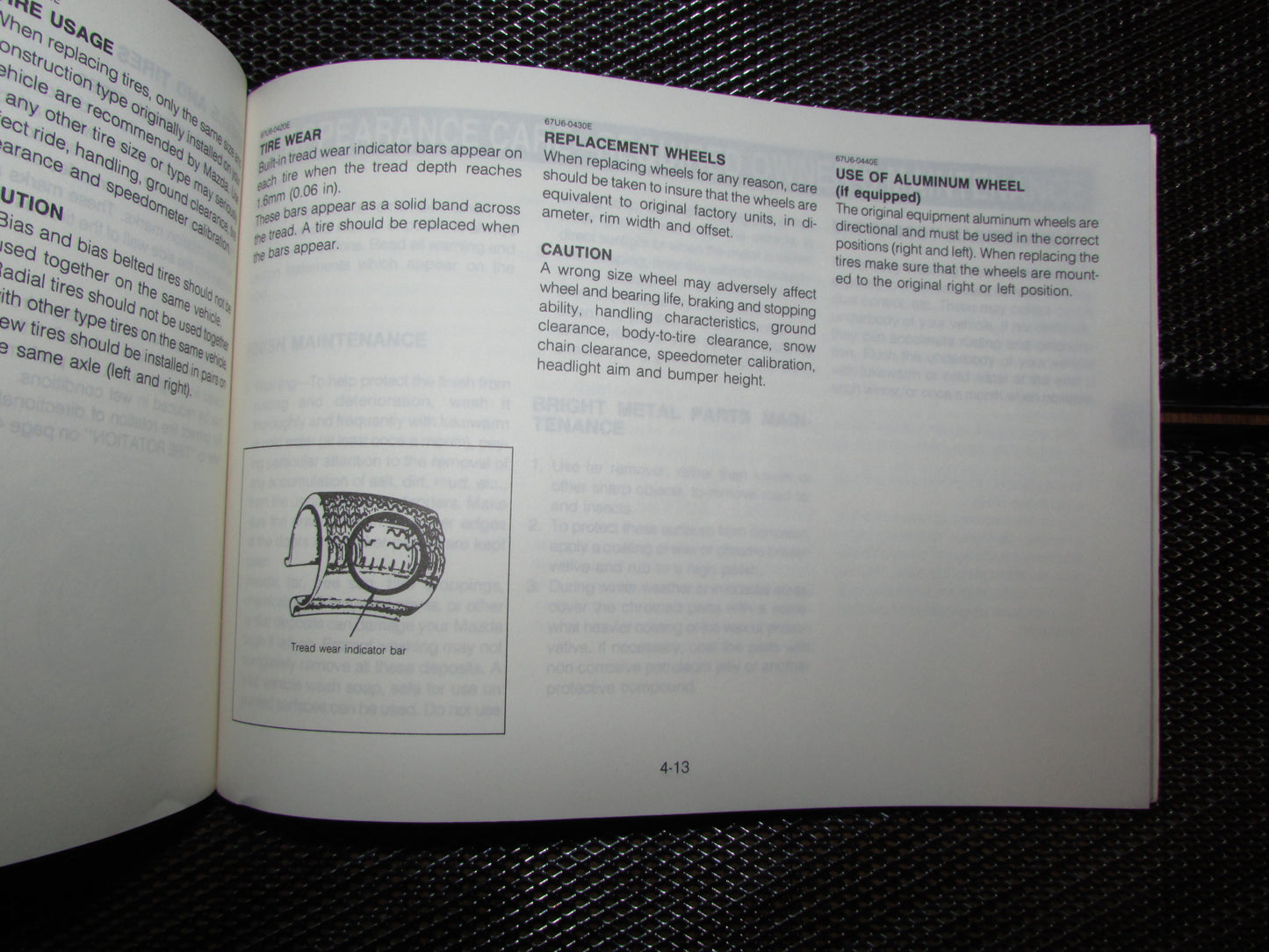 Mazda RX7 (1987) Owners Manual