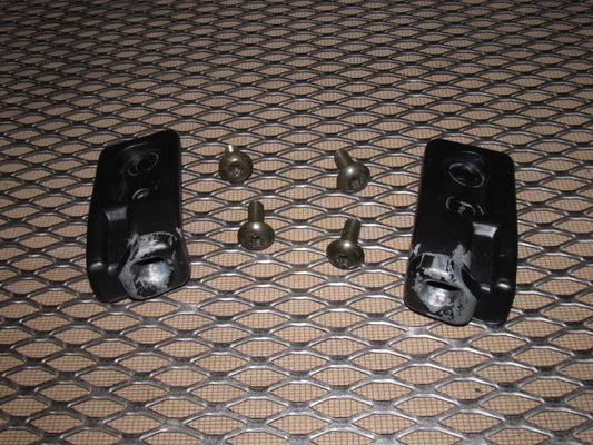 99 00 Mazda Miata OEM Hard Top Latch Lock Striker Bracket Set