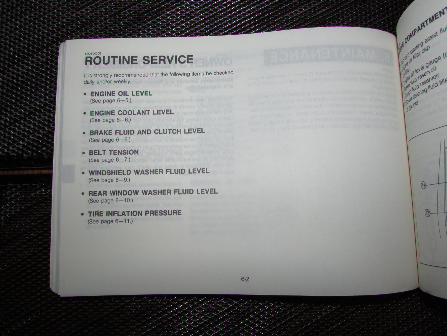 Mazda RX7 (1987) Owners Manual