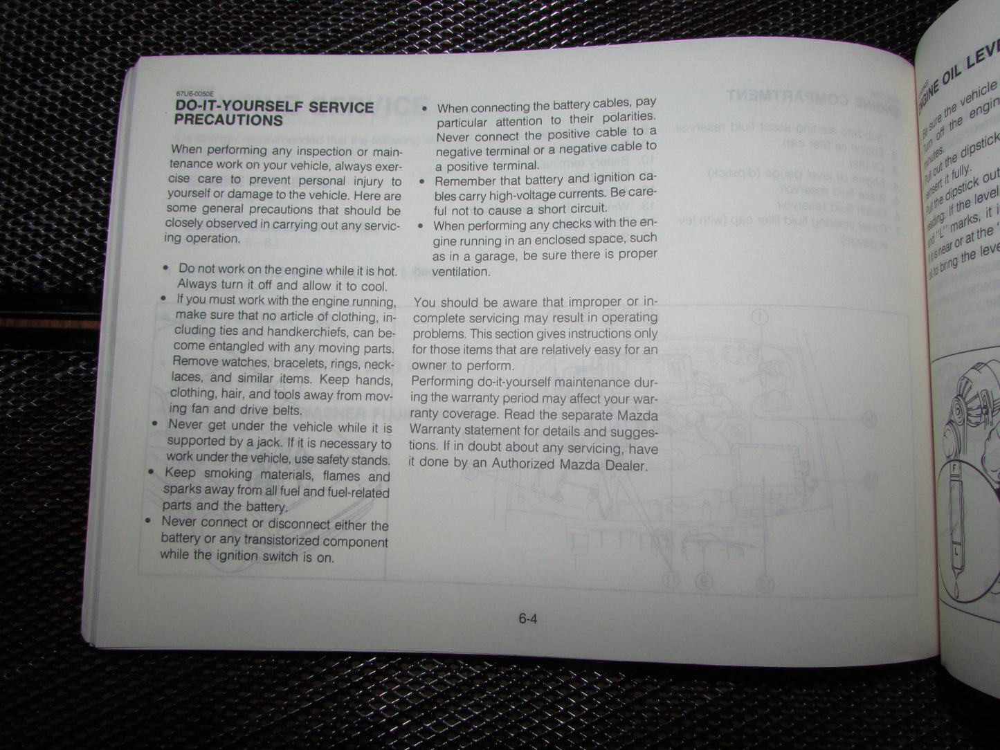 Mazda RX7 (1987) Owners Manual