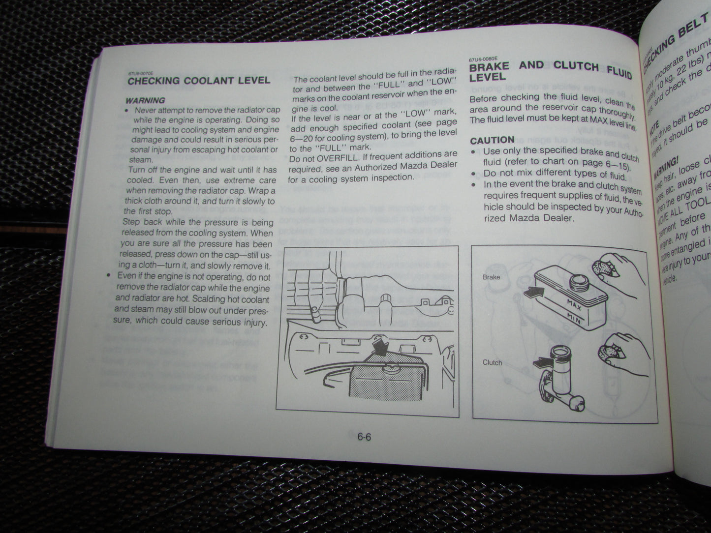 Mazda RX7 (1987) Owners Manual