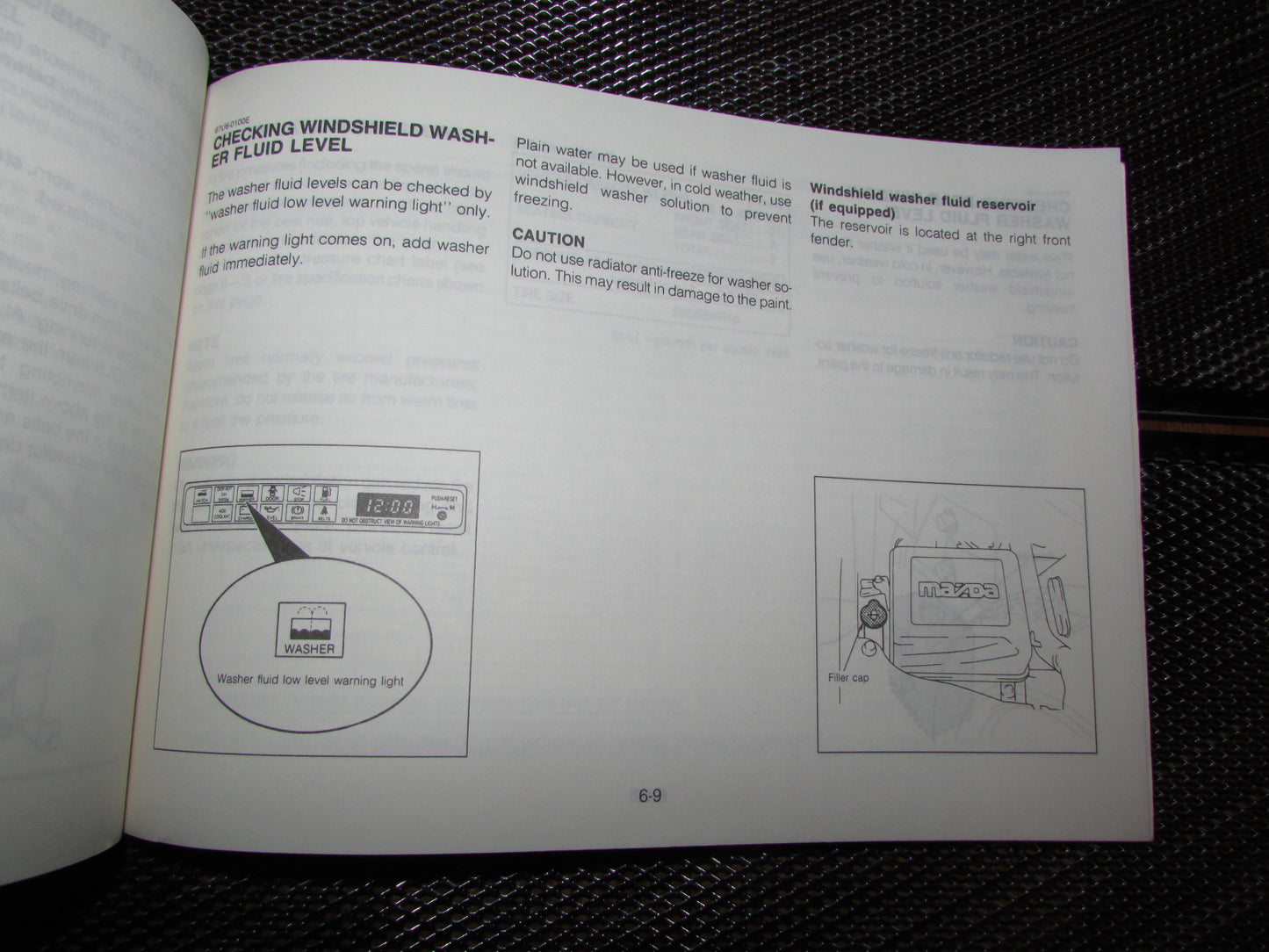 Mazda RX7 (1987) Owners Manual