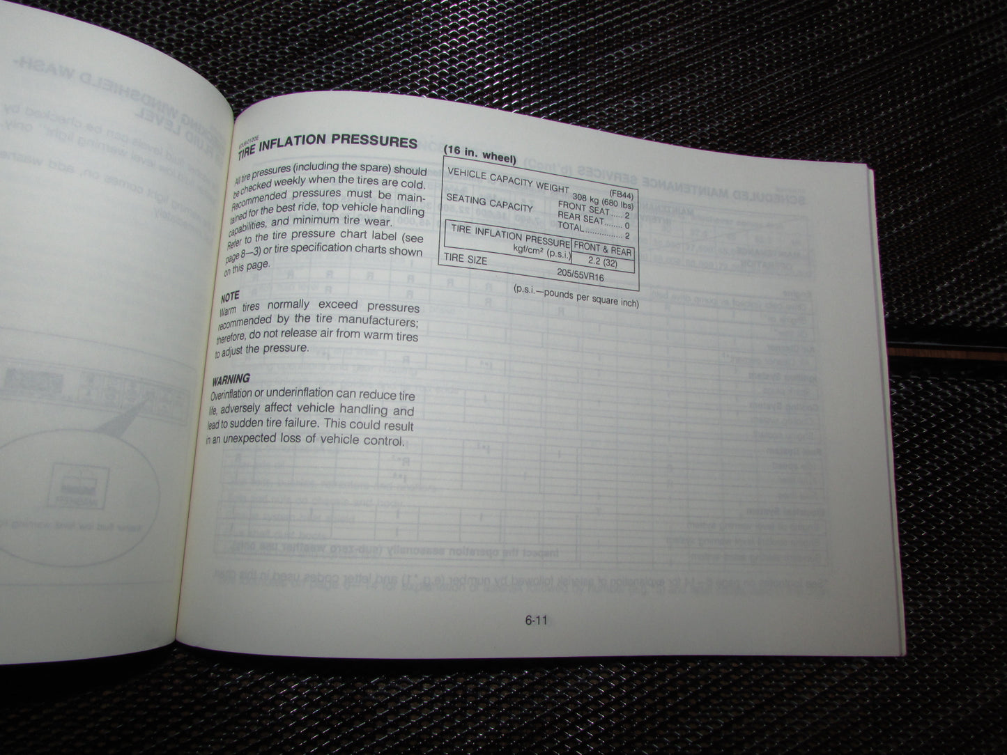 Mazda RX7 (1987) Owners Manual